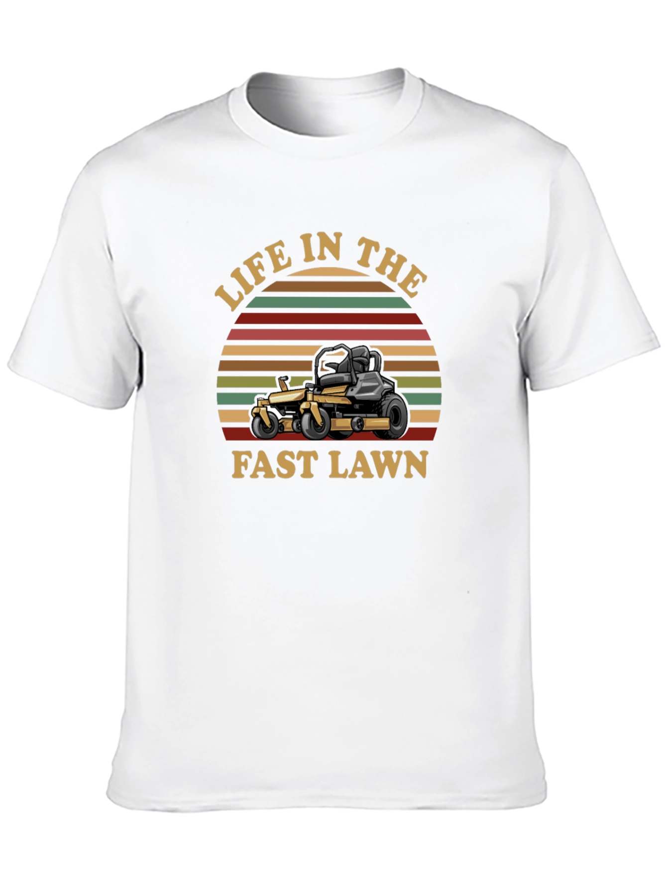 Life In The Fast Lawn Black T-Shirt