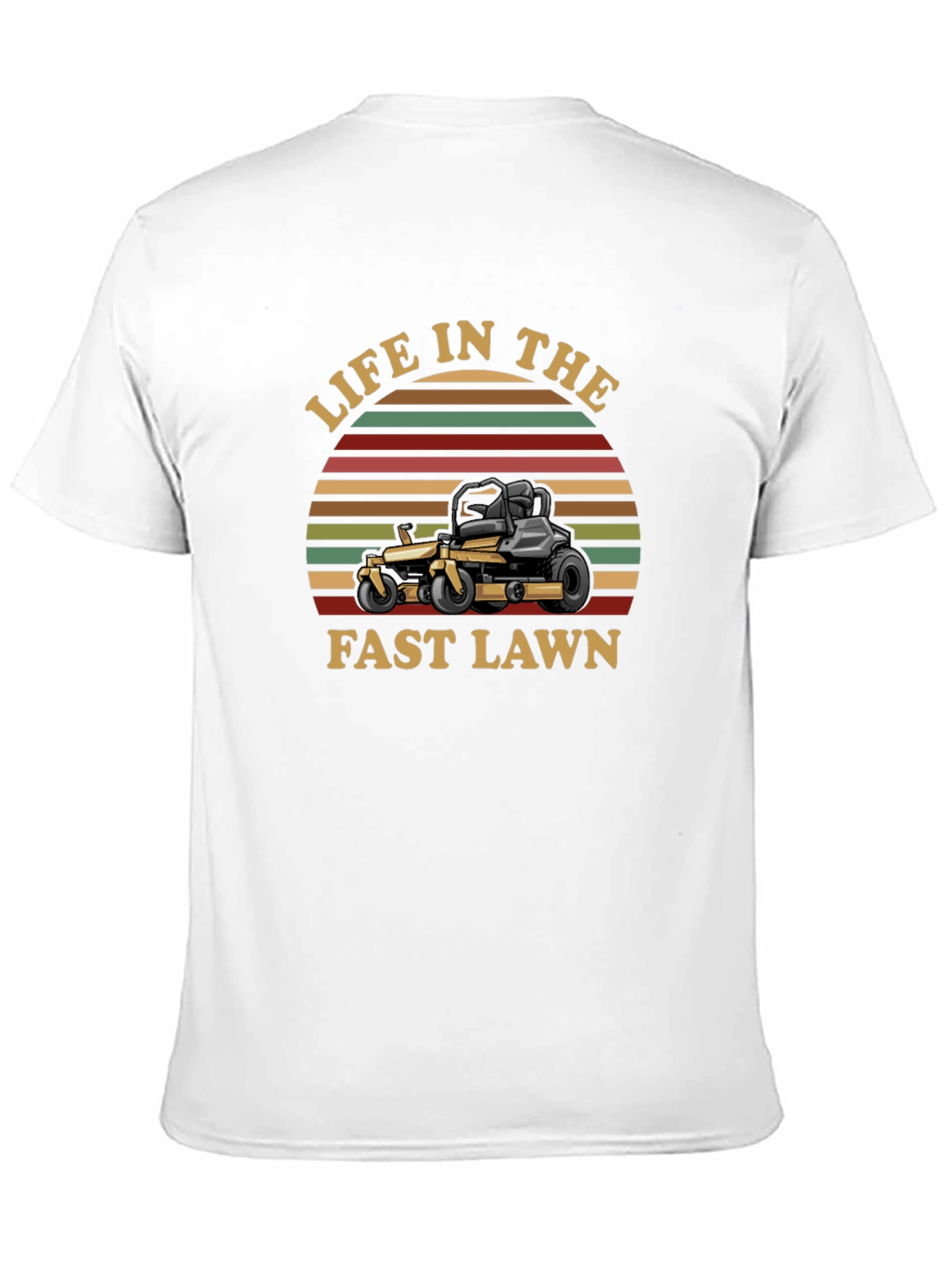 Life In The Fast Lawn Black T-Shirt