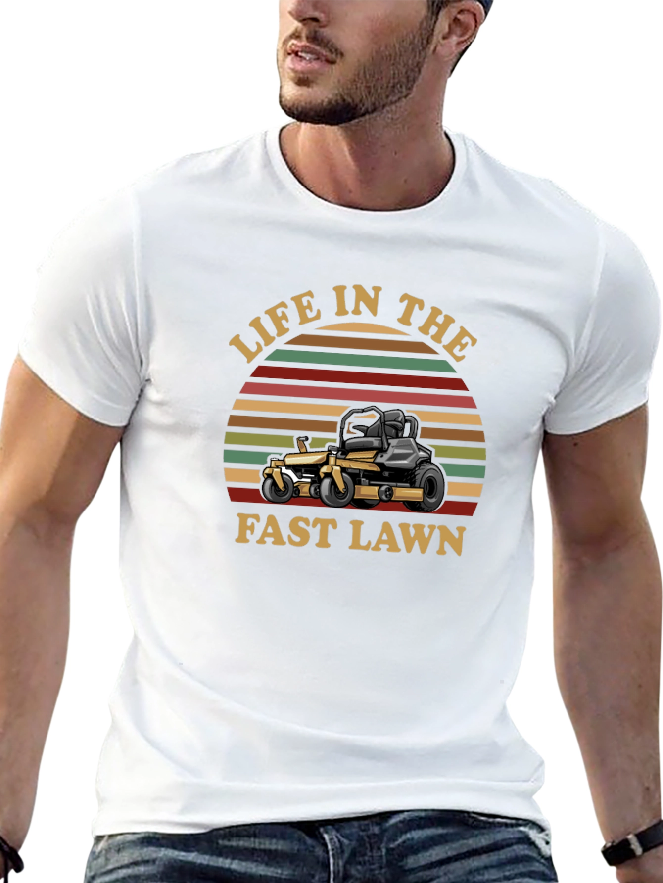 Life In The Fast Lawn Black T-Shirt