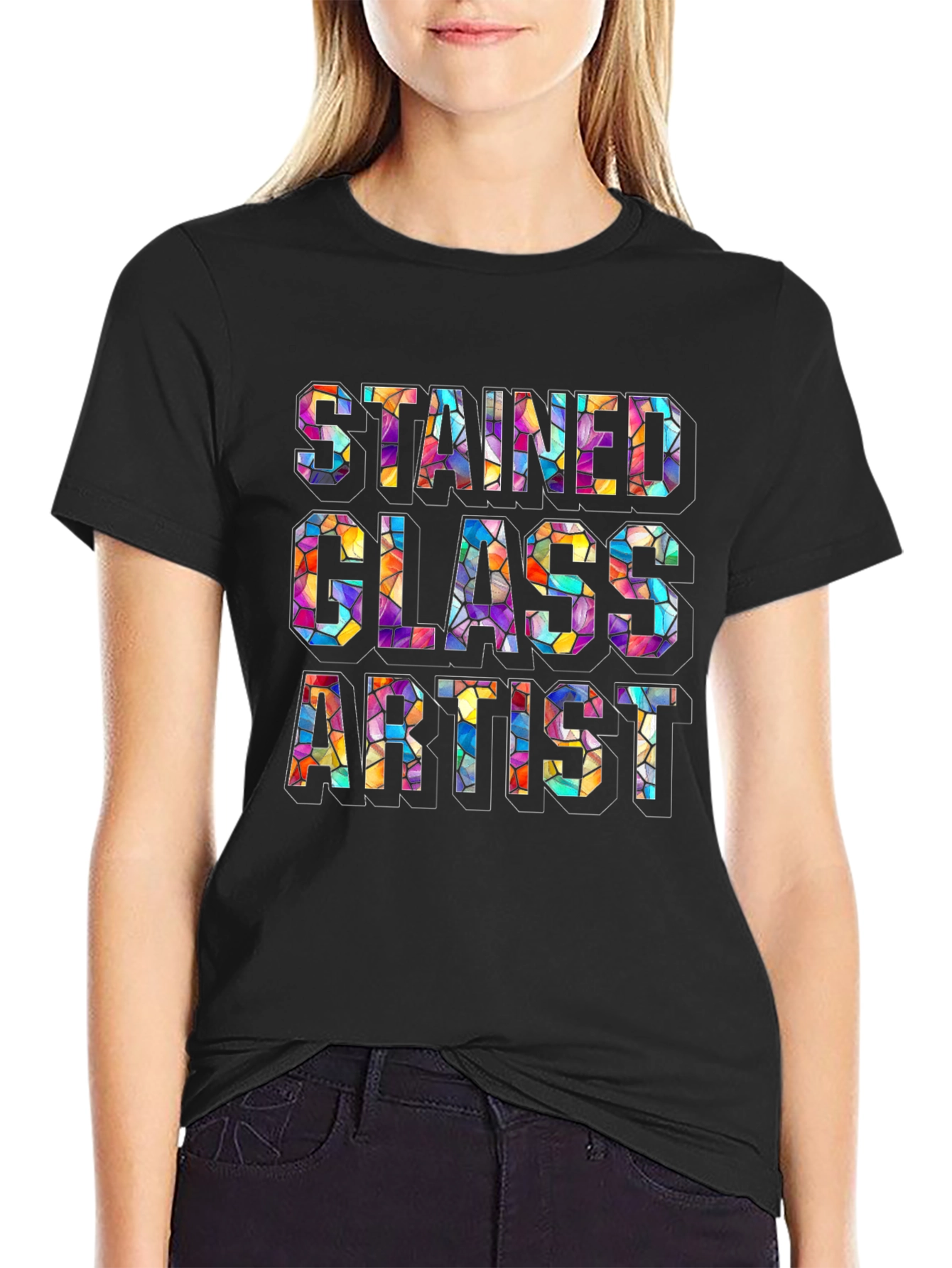 Stained Glass Artist Graphic T-Shirt