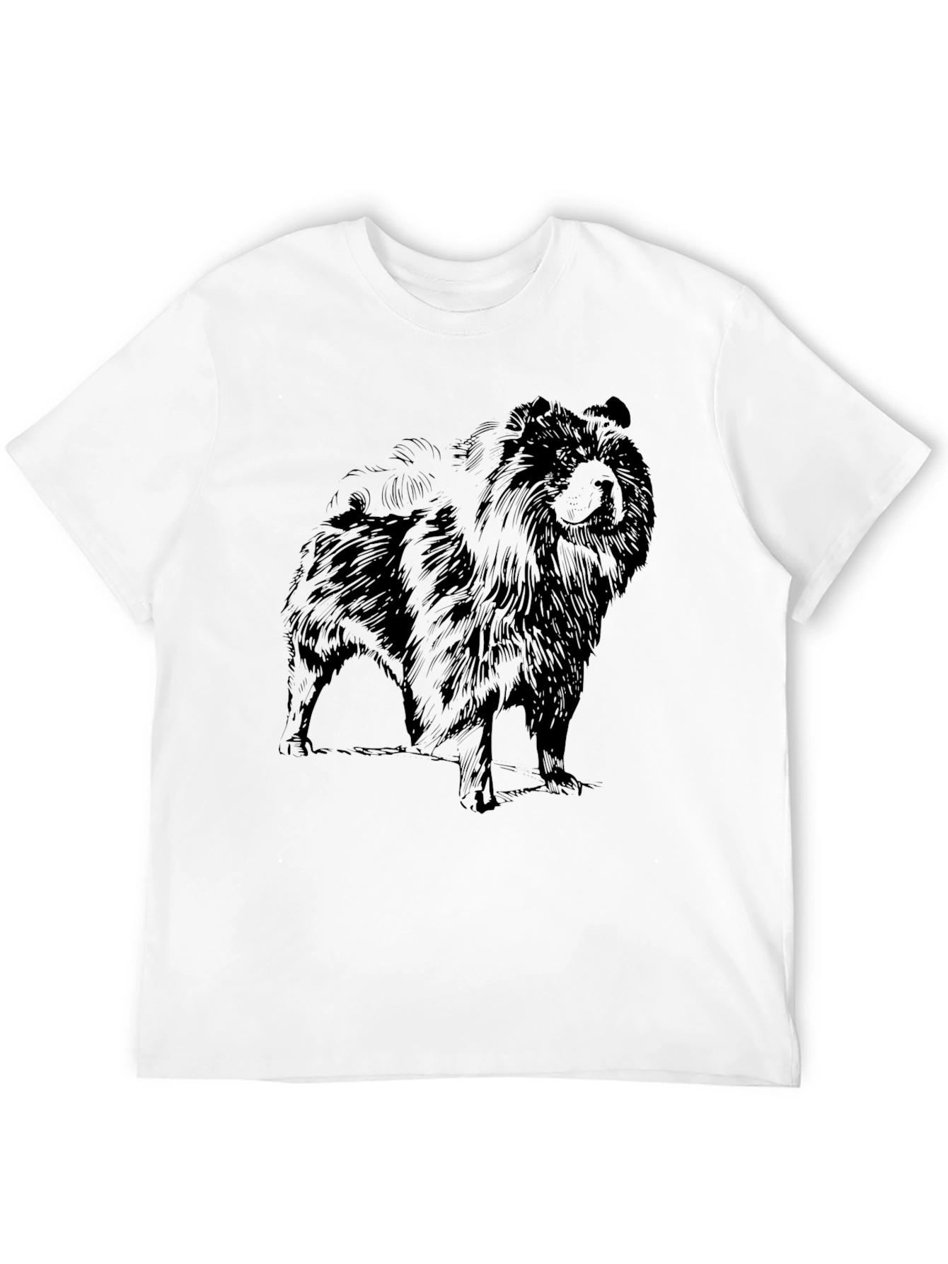 Black Chow Chow Dog Graphic Tee