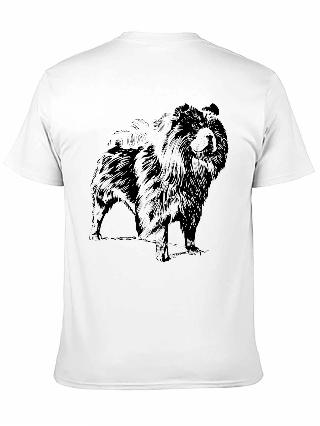 Black Chow Chow Dog Graphic Tee