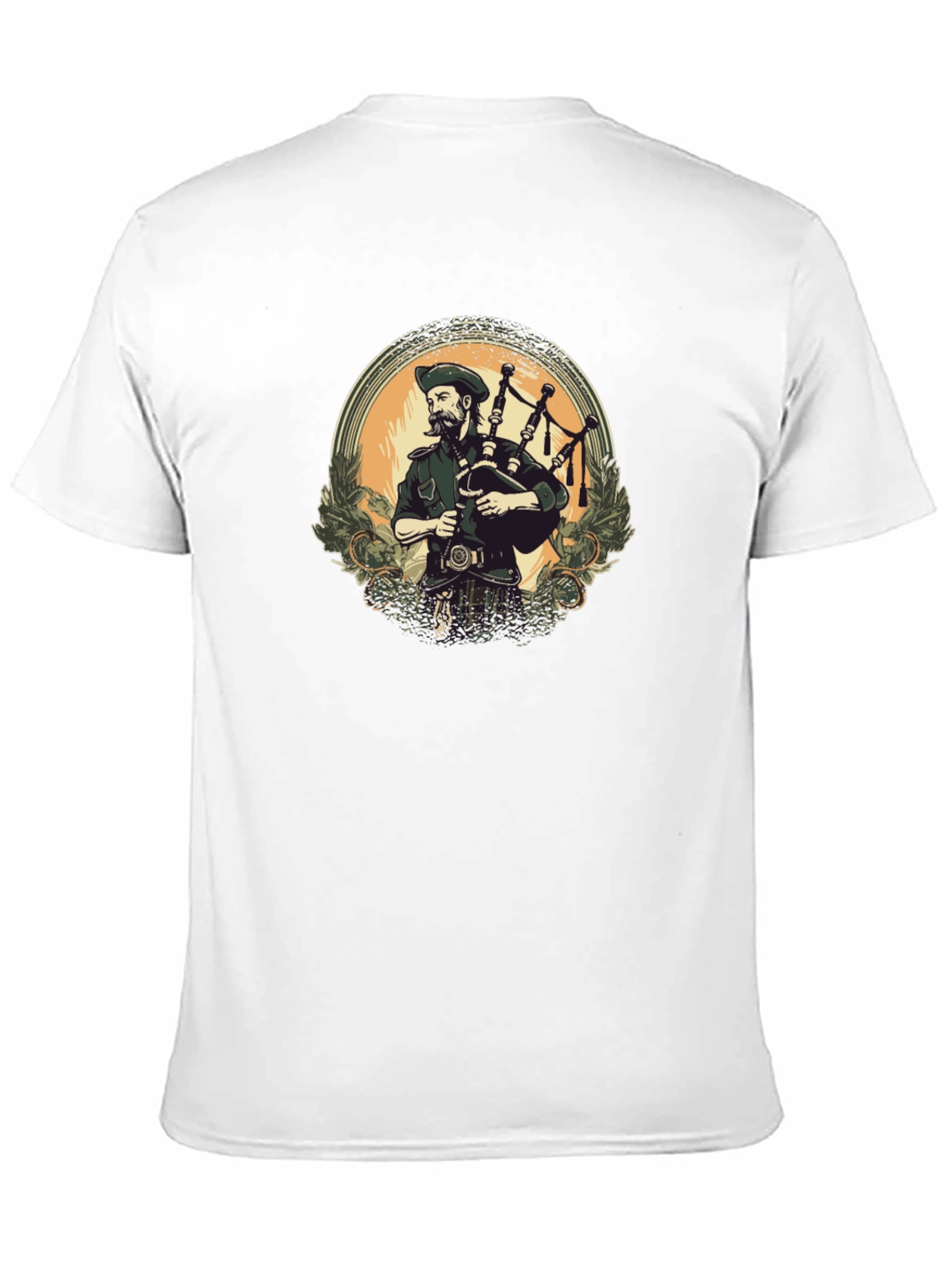 Bagpiper Graphic Tee - Scottish Pride
