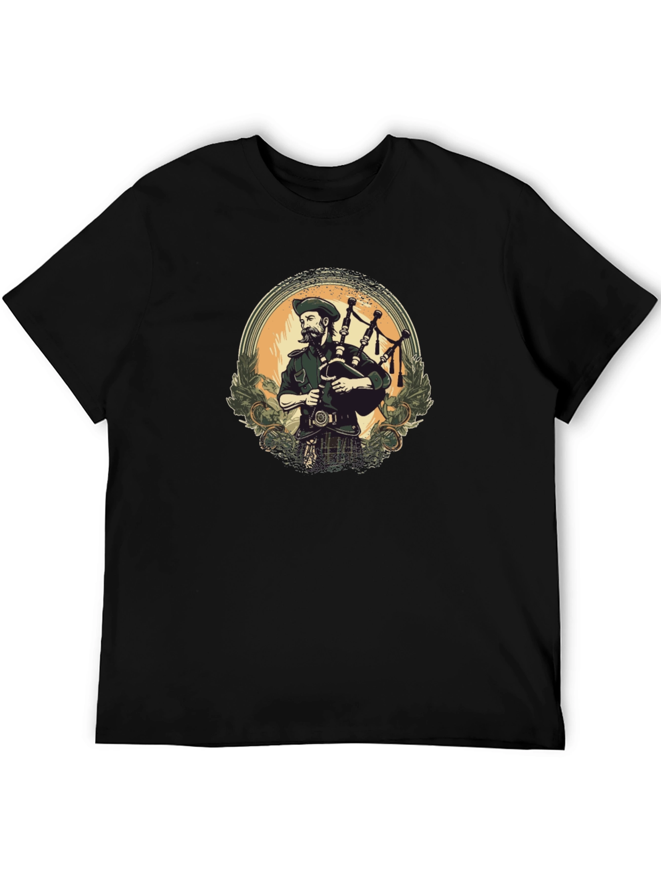 Bagpiper Graphic Tee - Scottish Pride