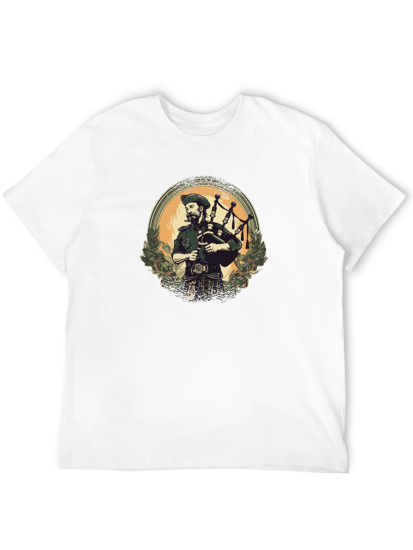 Bagpiper Graphic Tee - Scottish Pride