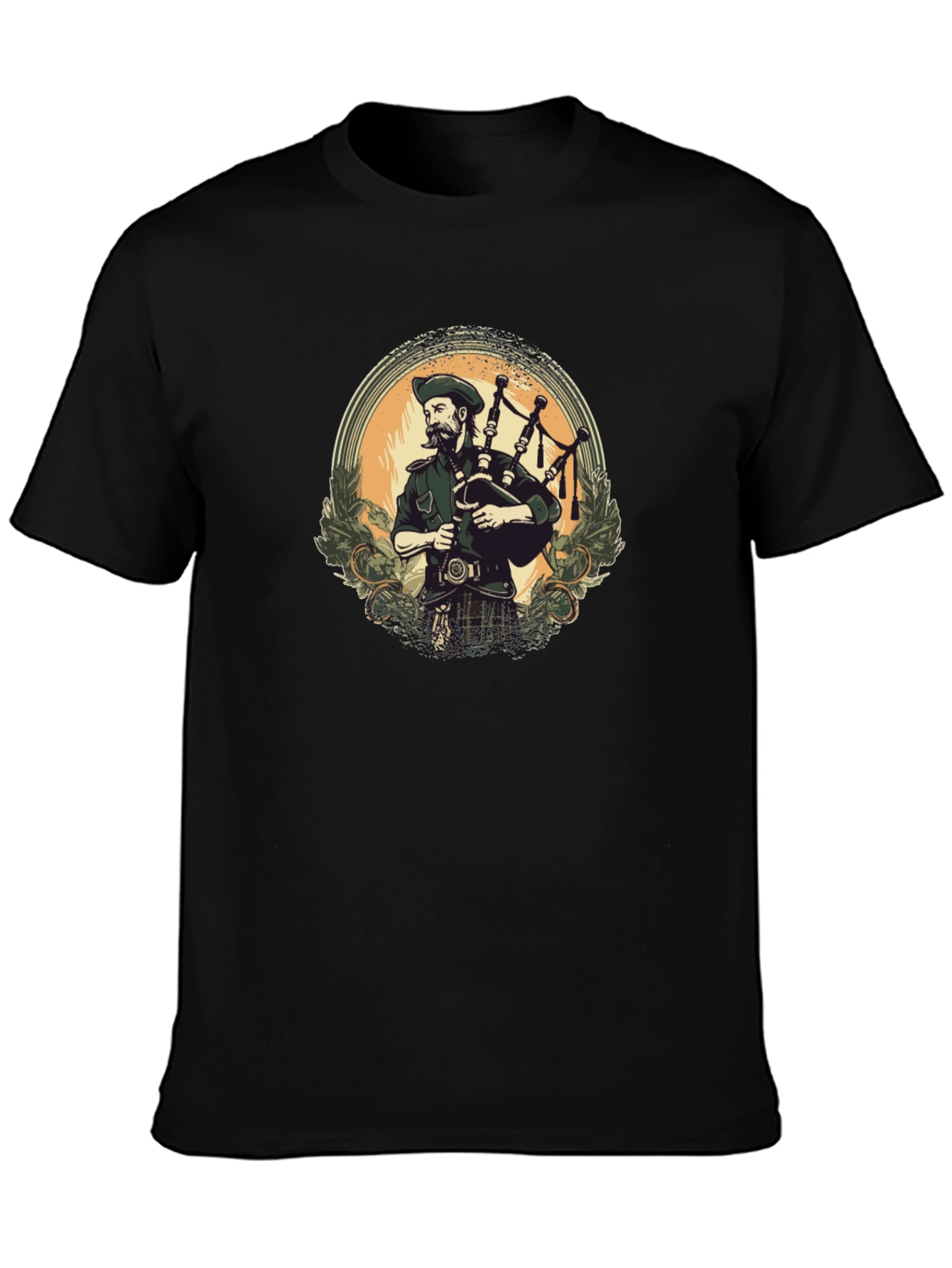 Bagpiper Graphic Tee - Scottish Pride