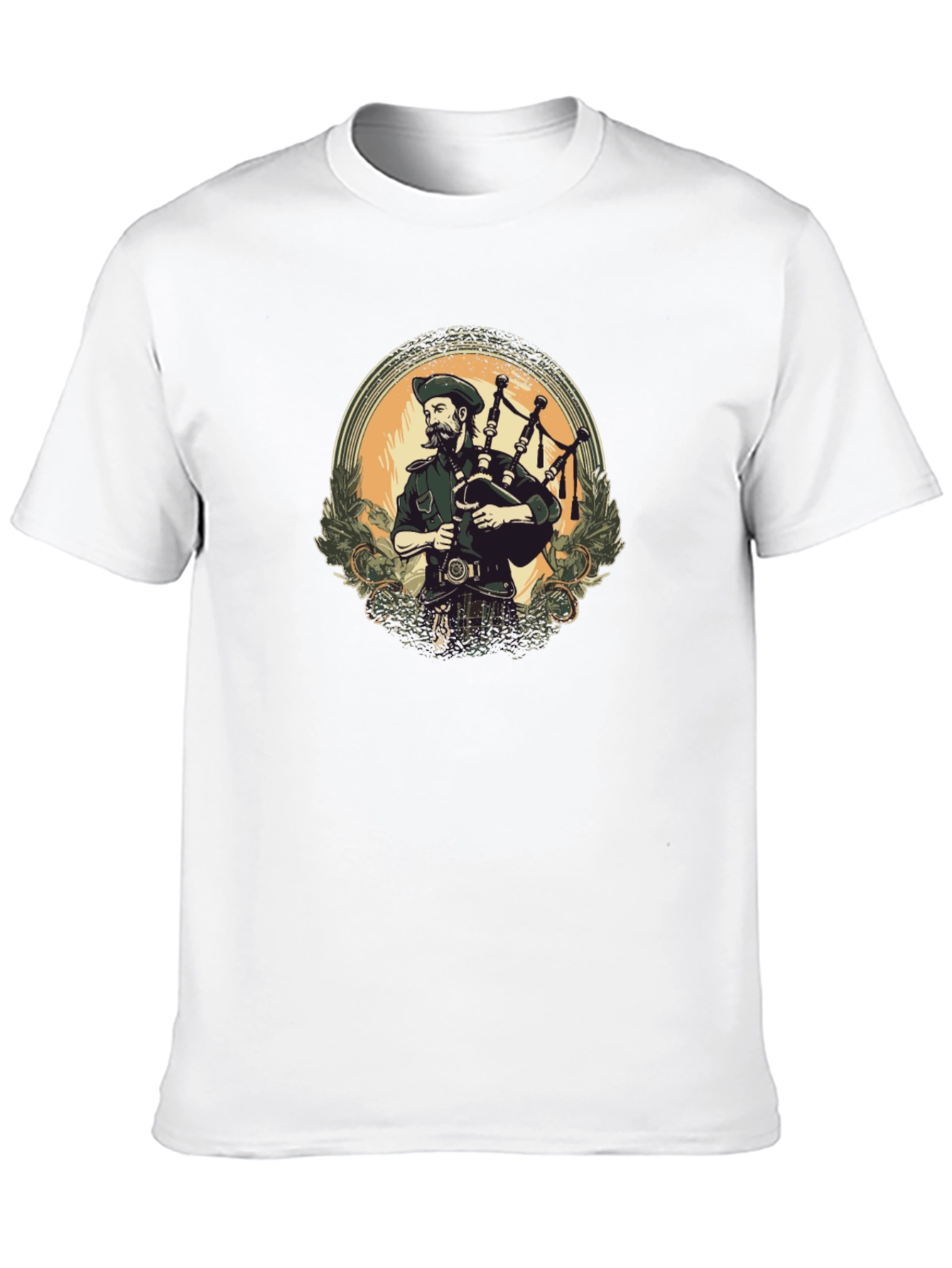 Bagpiper Graphic Tee - Scottish Pride