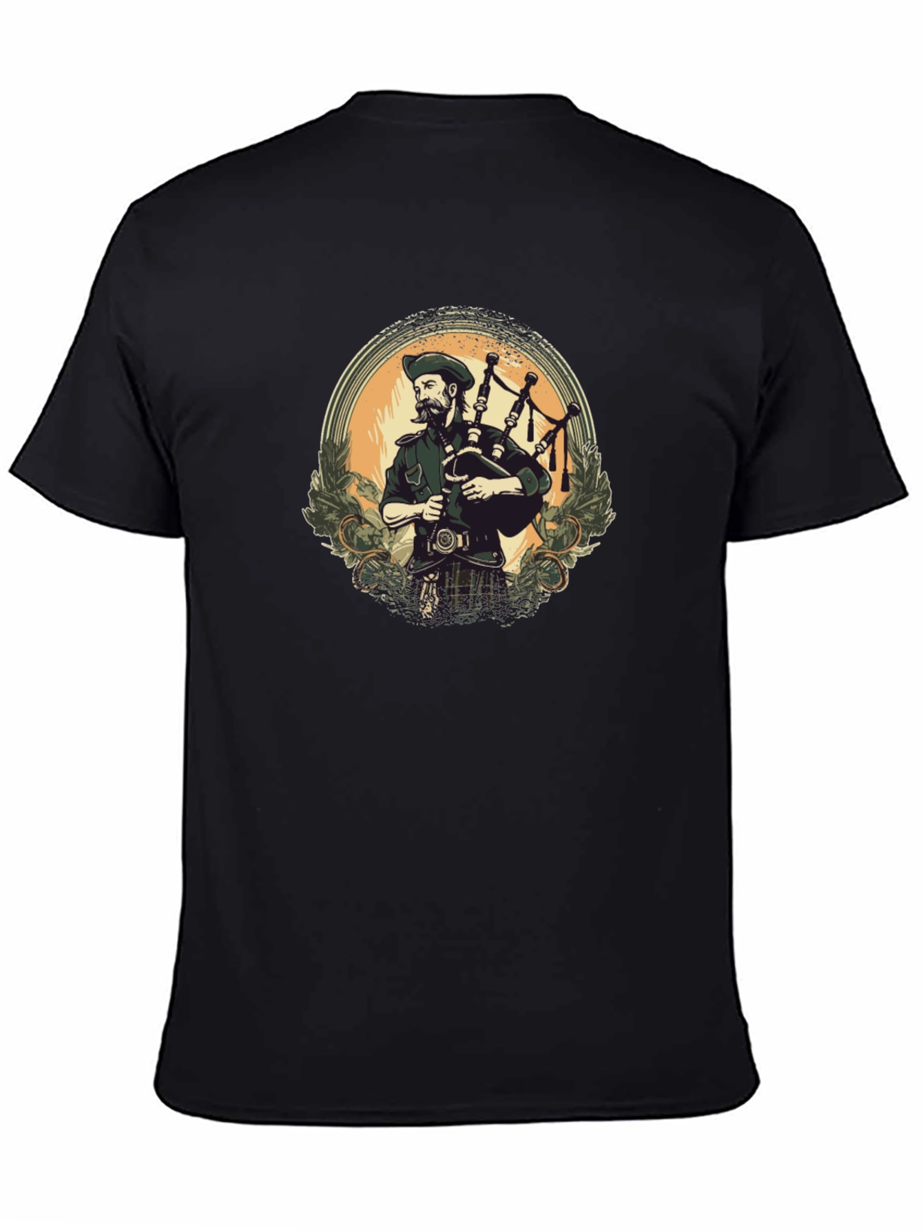 Bagpiper Graphic Tee - Scottish Pride