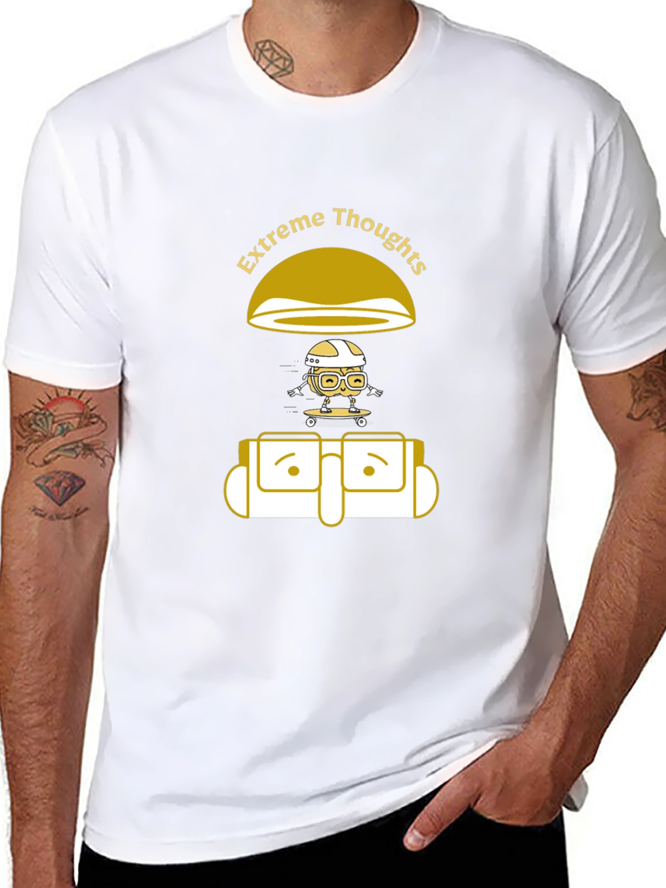 Extreme Thoughts Graphic T-Shirt - Unique Design