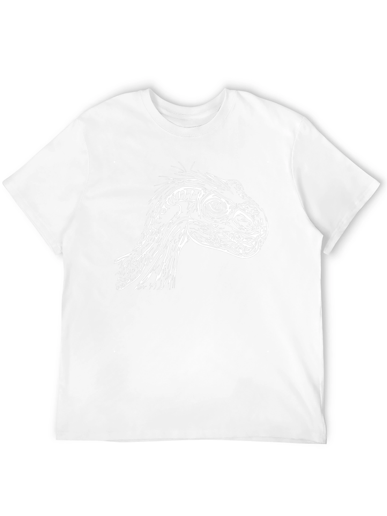 Dino Art Graphic Tee - Stylish Black T-Shirt