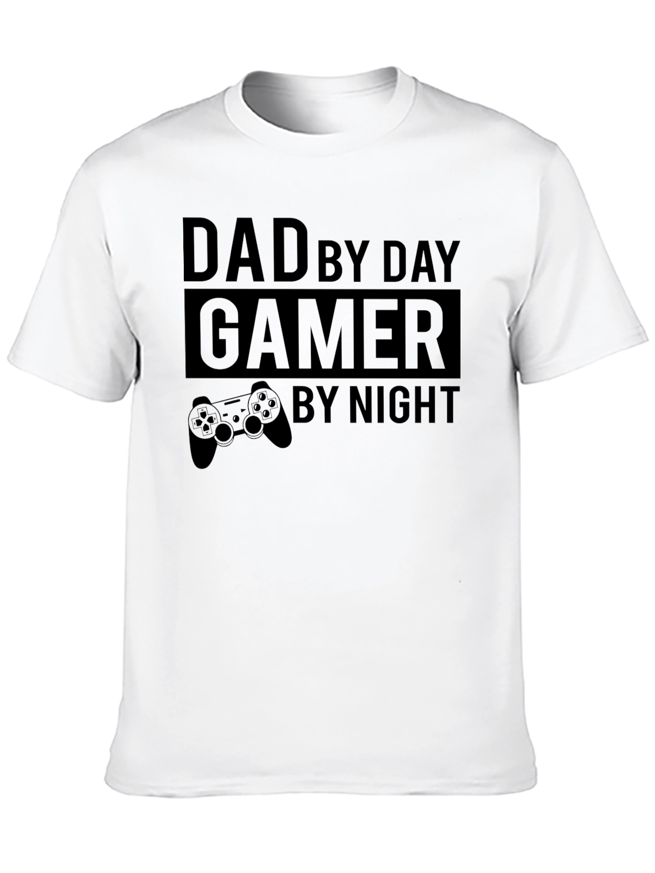 Dad By Day Gamer By Night Black T-Shirt