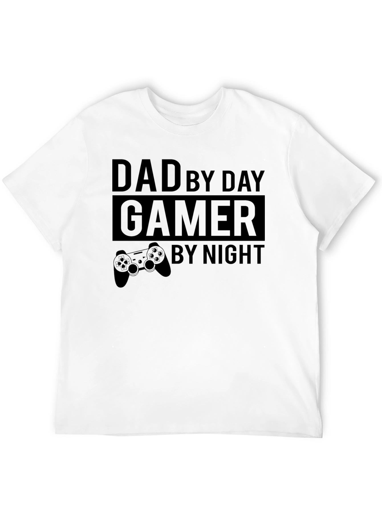 Dad By Day Gamer By Night Black T-Shirt