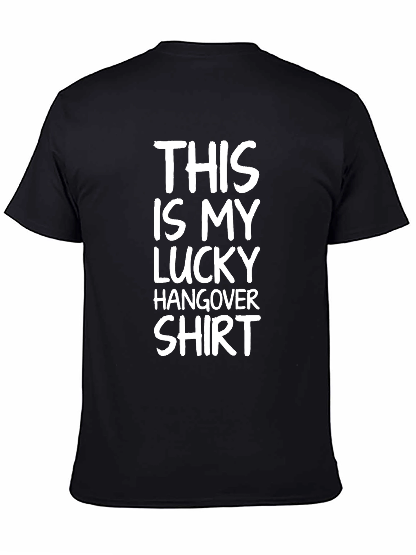 Lucky Hangover Shirt -  Mens Black Graphic Tee