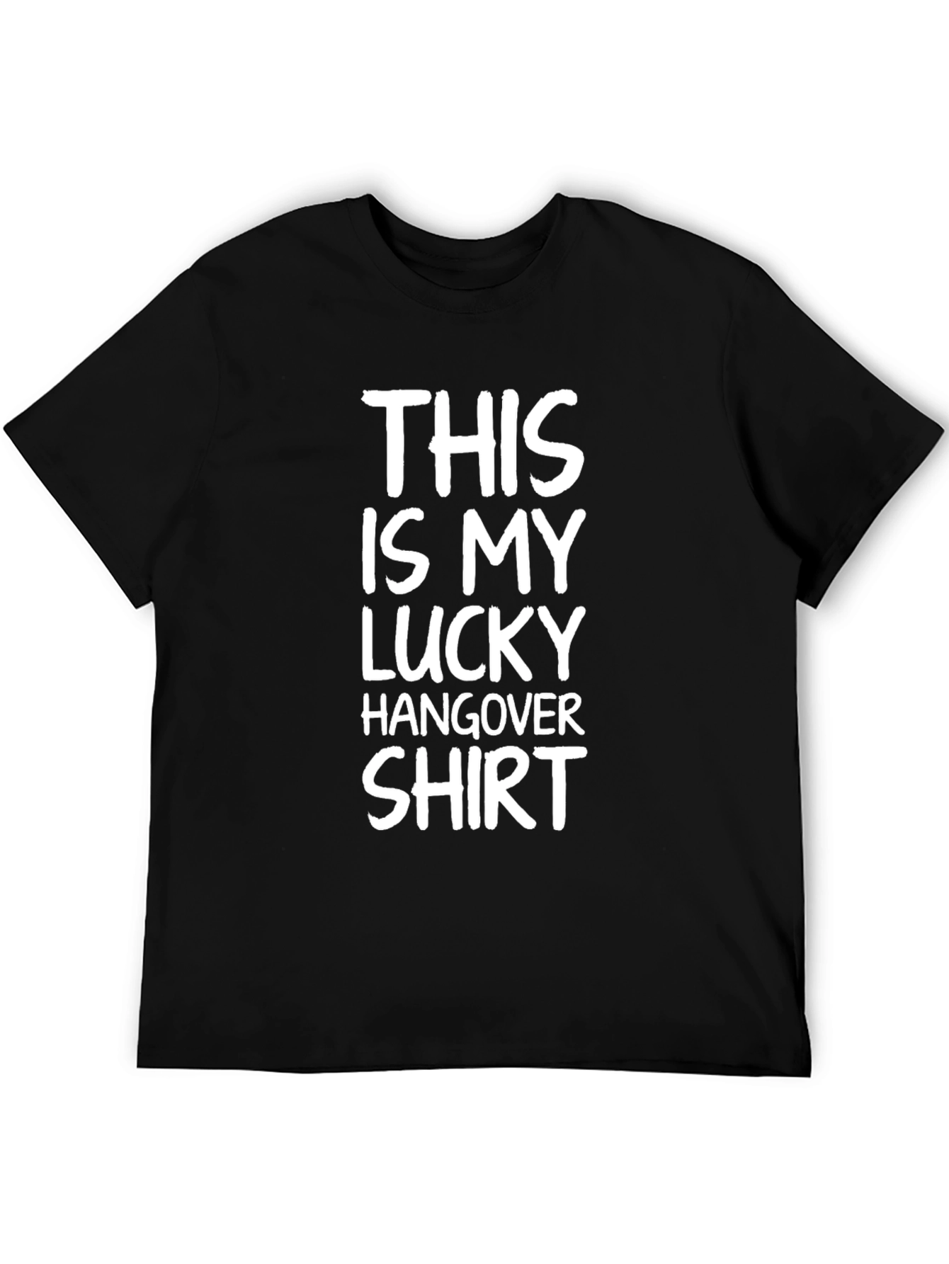 Lucky Hangover Shirt -  Mens Black Graphic Tee