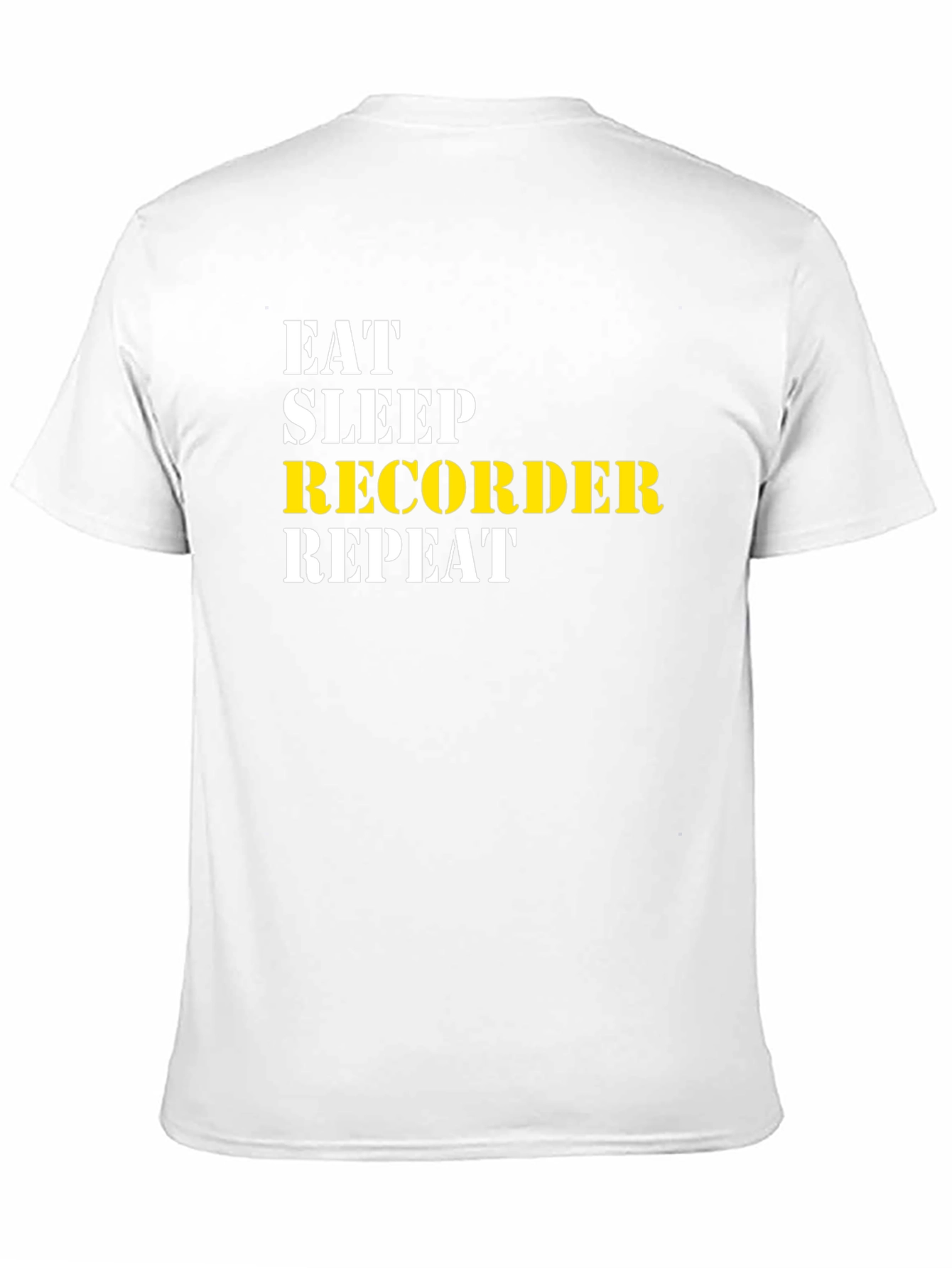 Eat Sleep Recorder Repeat T-Shirt