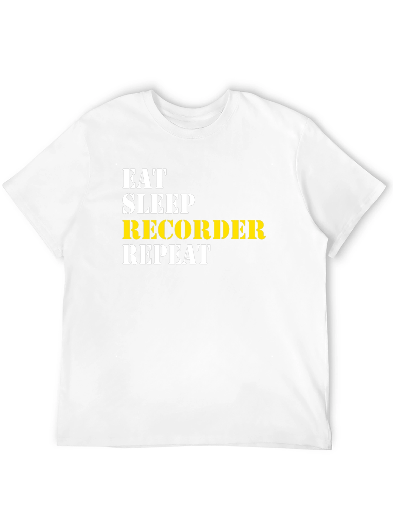 Eat Sleep Recorder Repeat T-Shirt