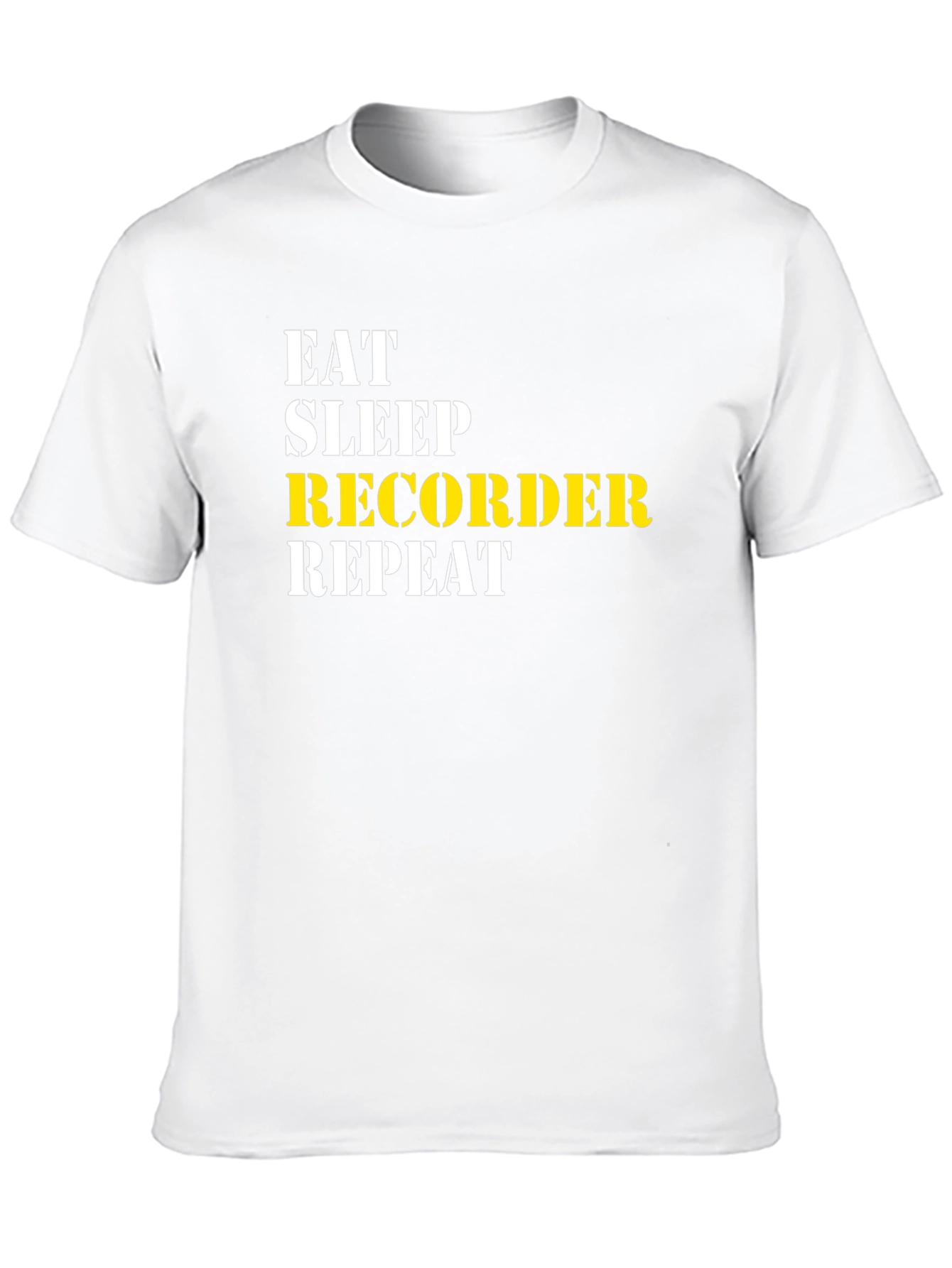 Eat Sleep Recorder Repeat T-Shirt