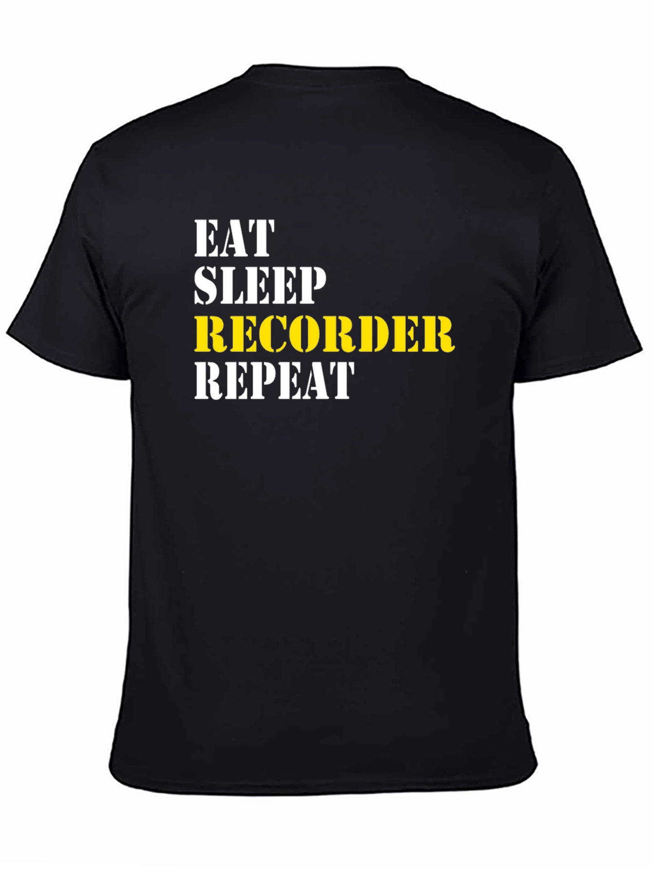 Eat Sleep Recorder Repeat T-Shirt