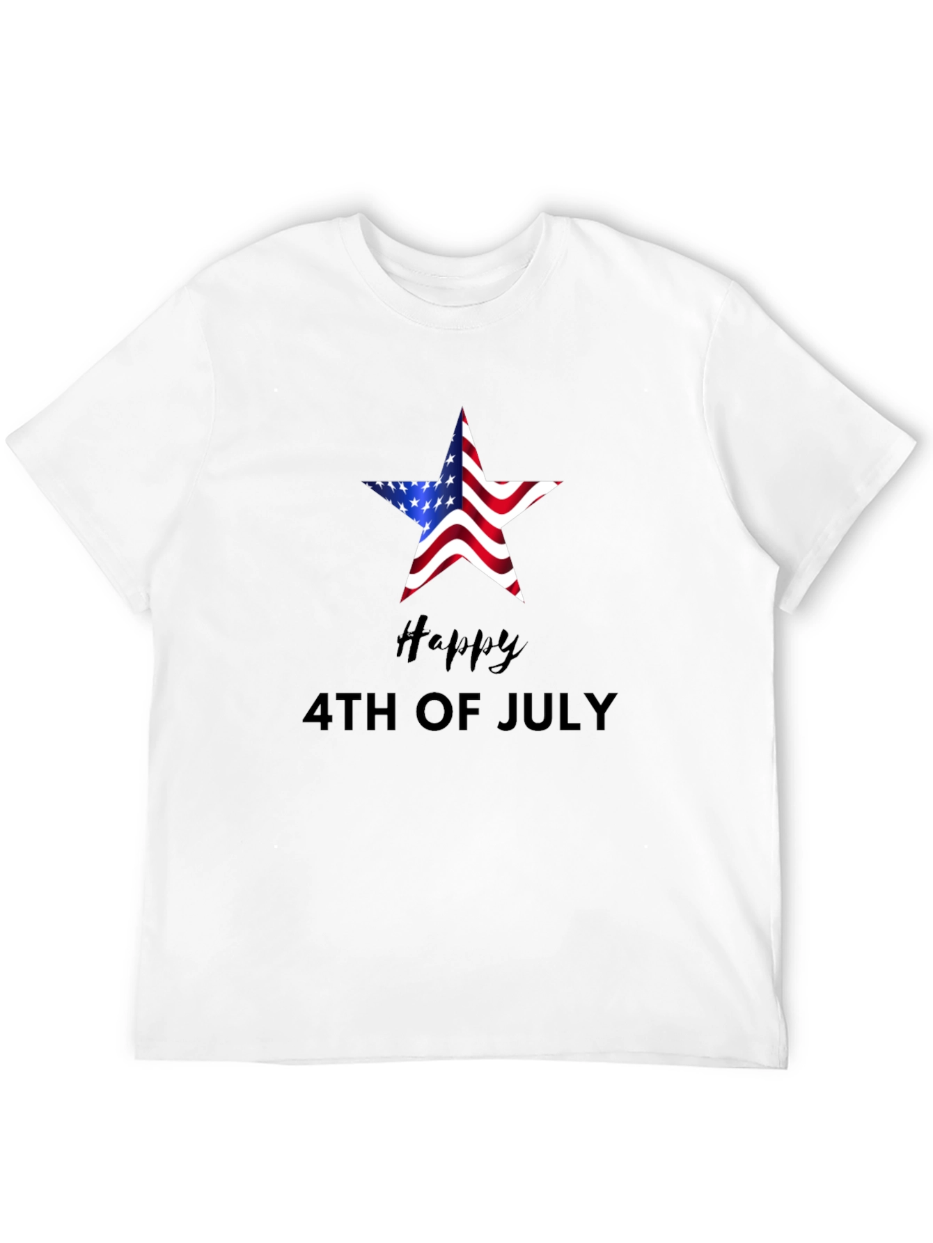 American Flag Star 4th of July T-Shirt
