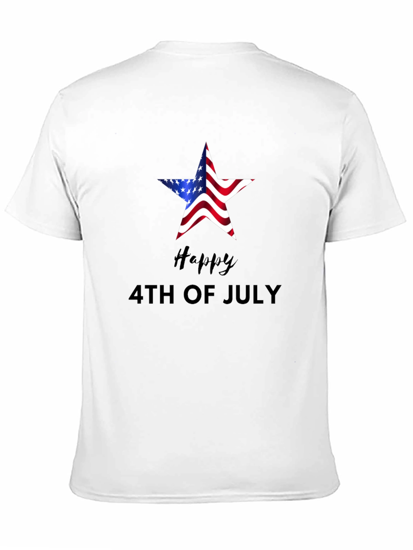 American Flag Star 4th of July T-Shirt