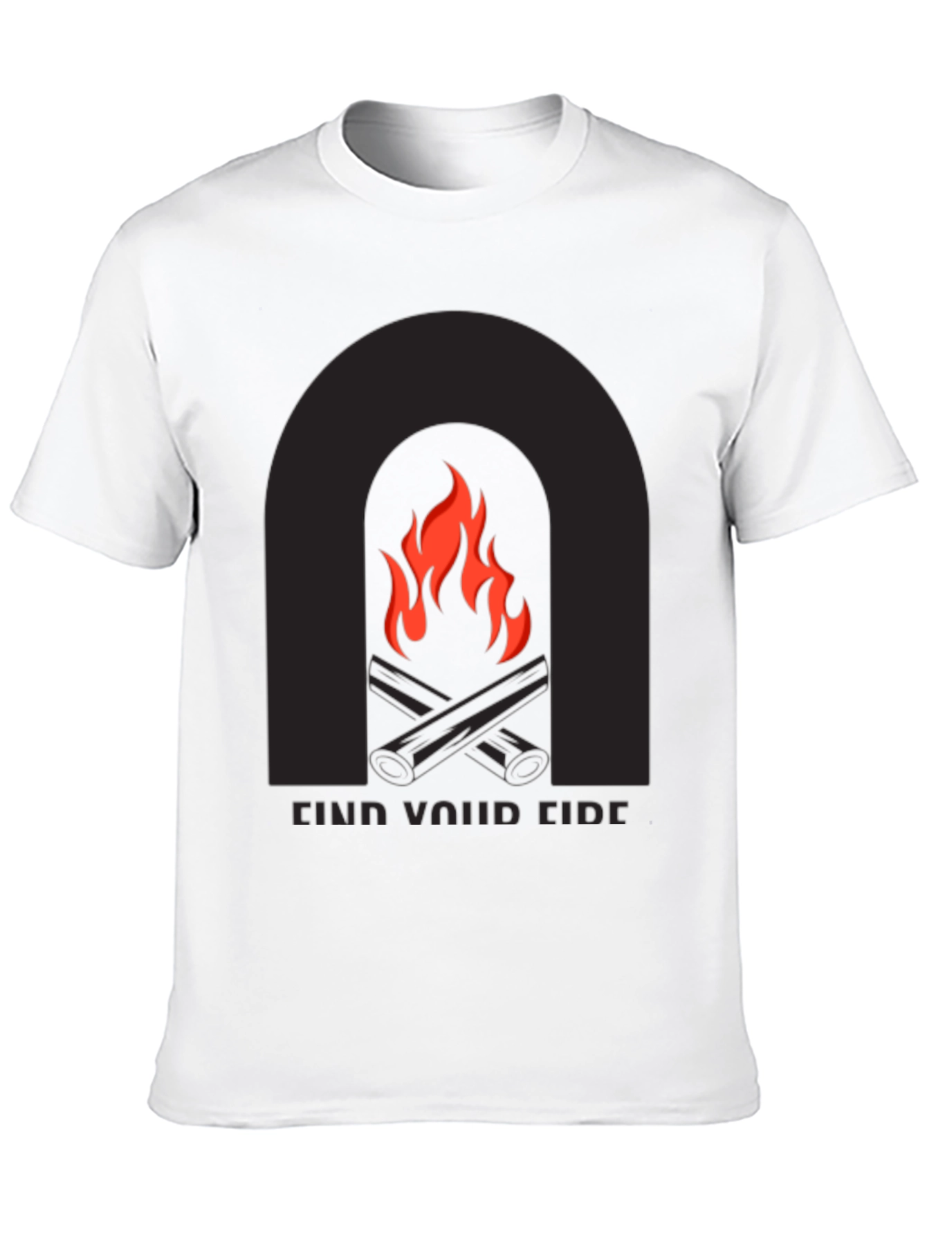 Find Your Fire Graphic Tee - Black