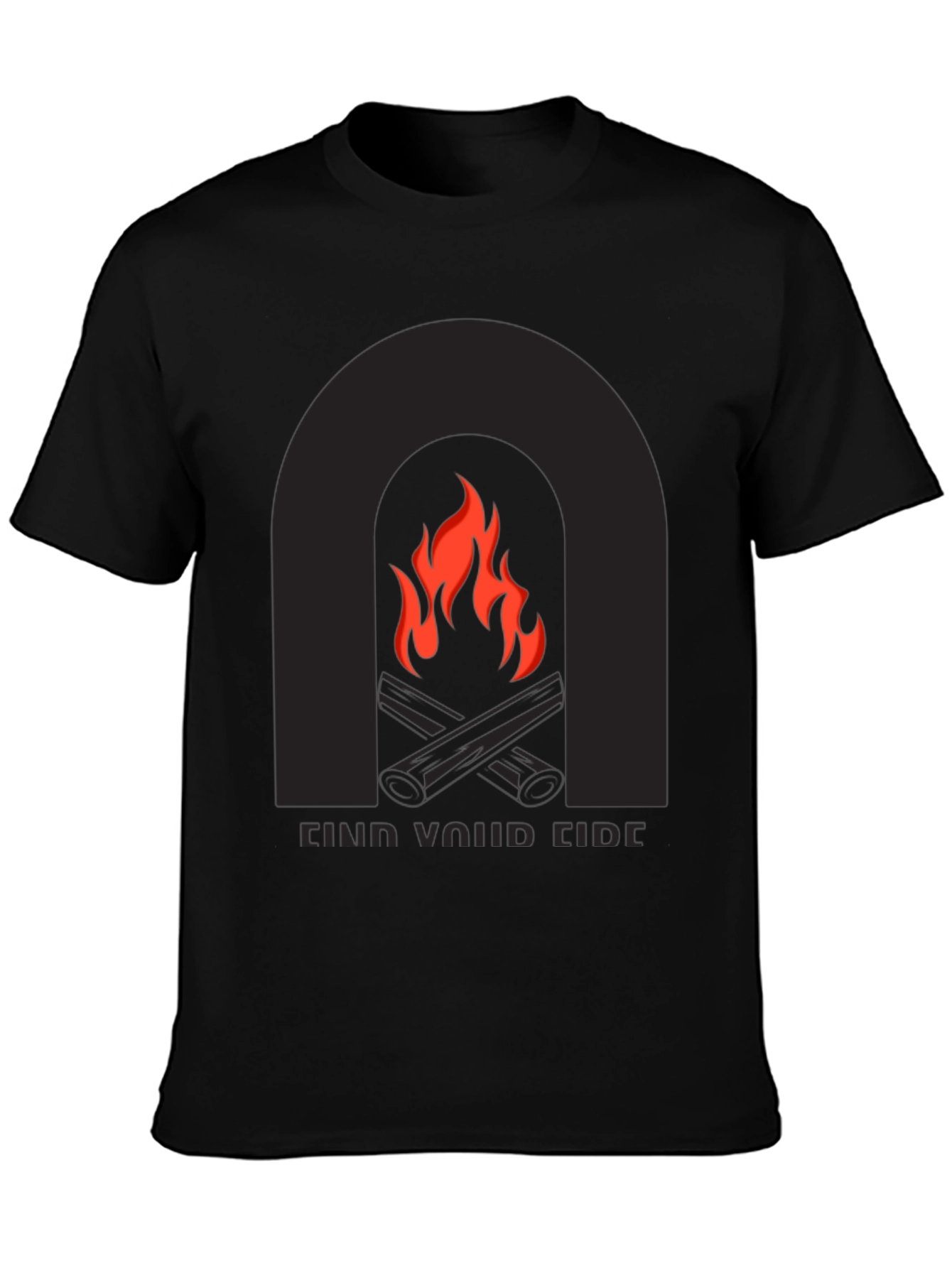 Find Your Fire Graphic Tee - Black
