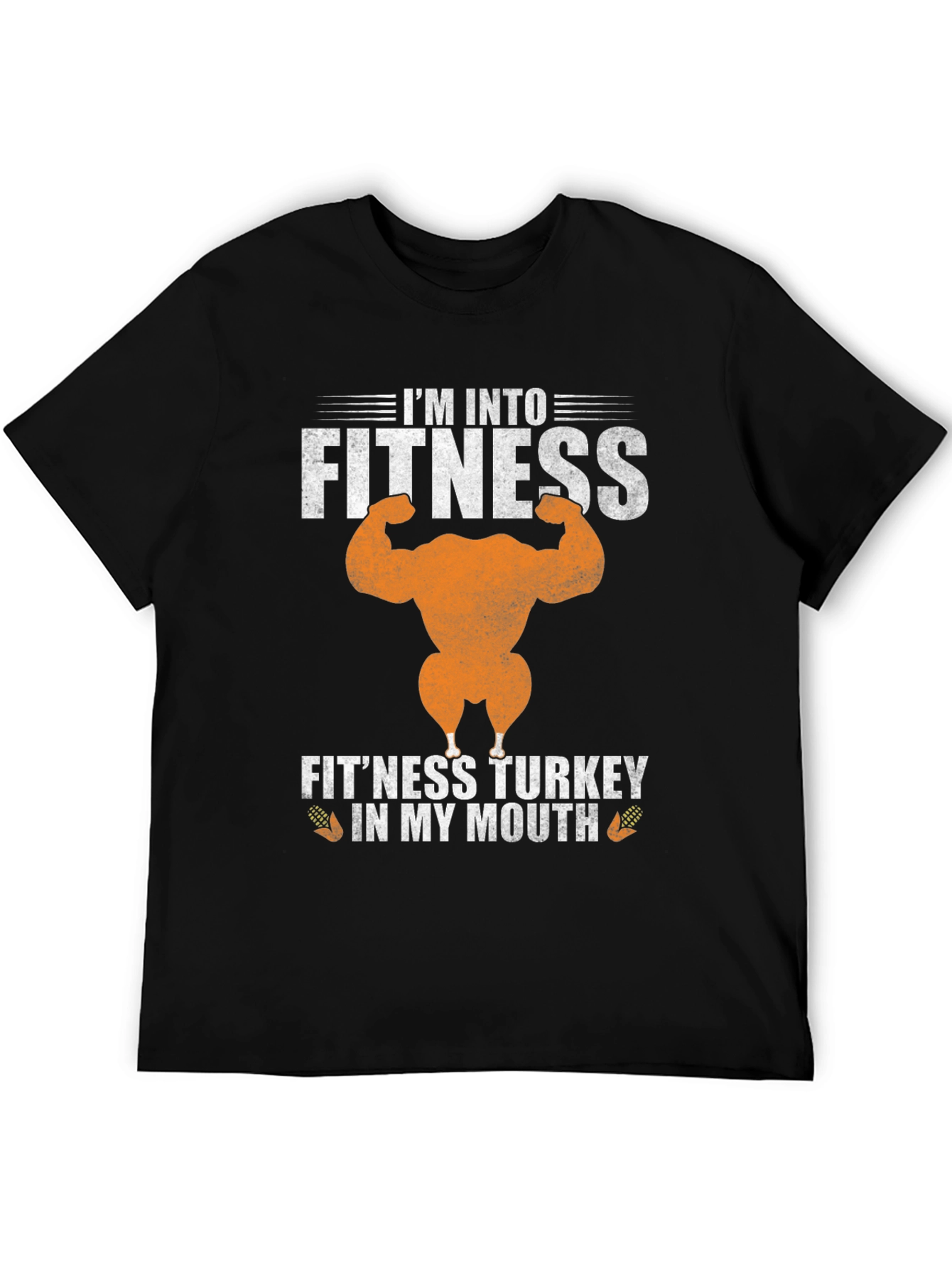 Fitness Turkey Graphic Tee Funny Gym Thanksgiving Shirt