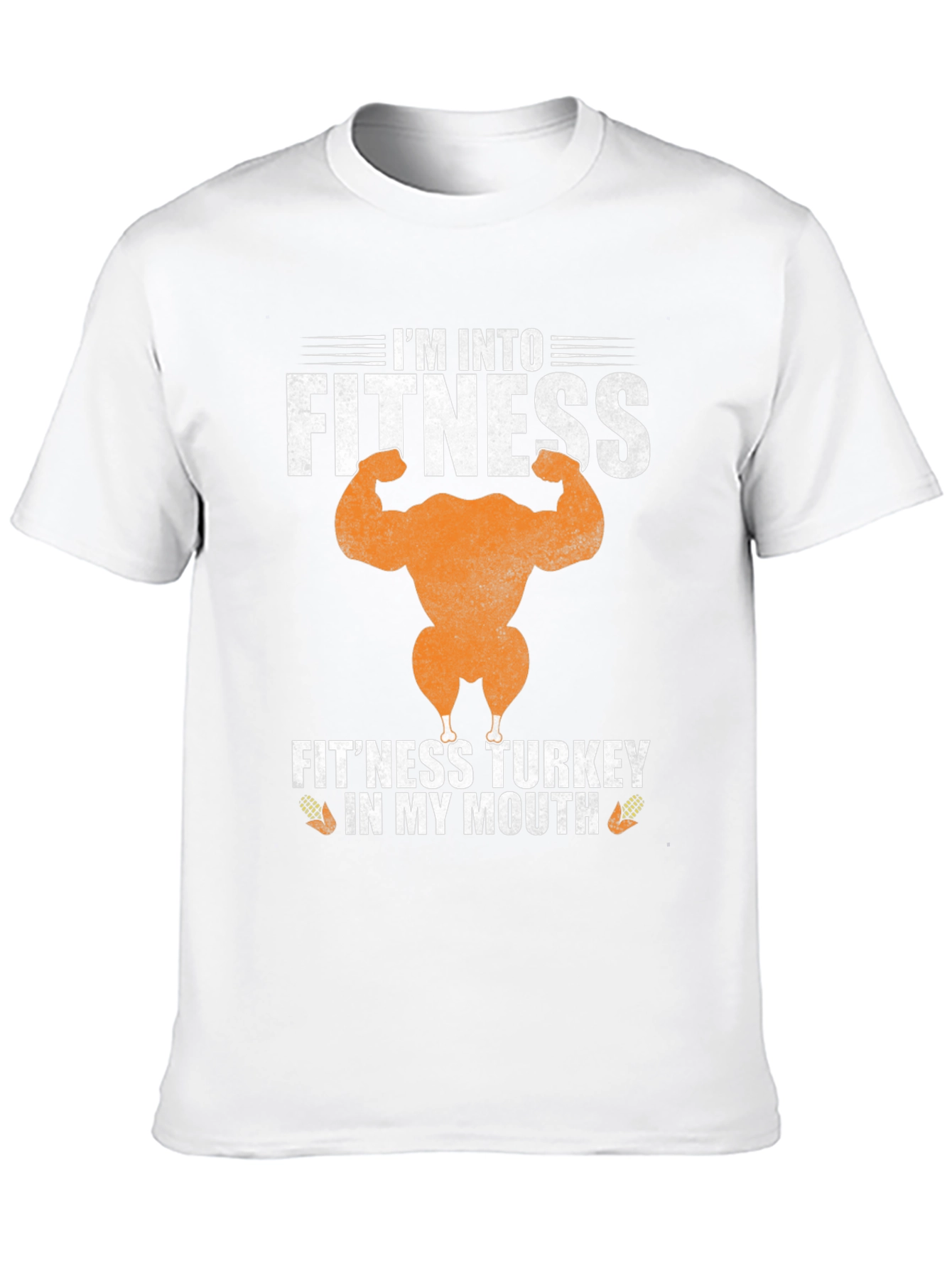 Fitness Turkey Graphic Tee Funny Gym Thanksgiving Shirt
