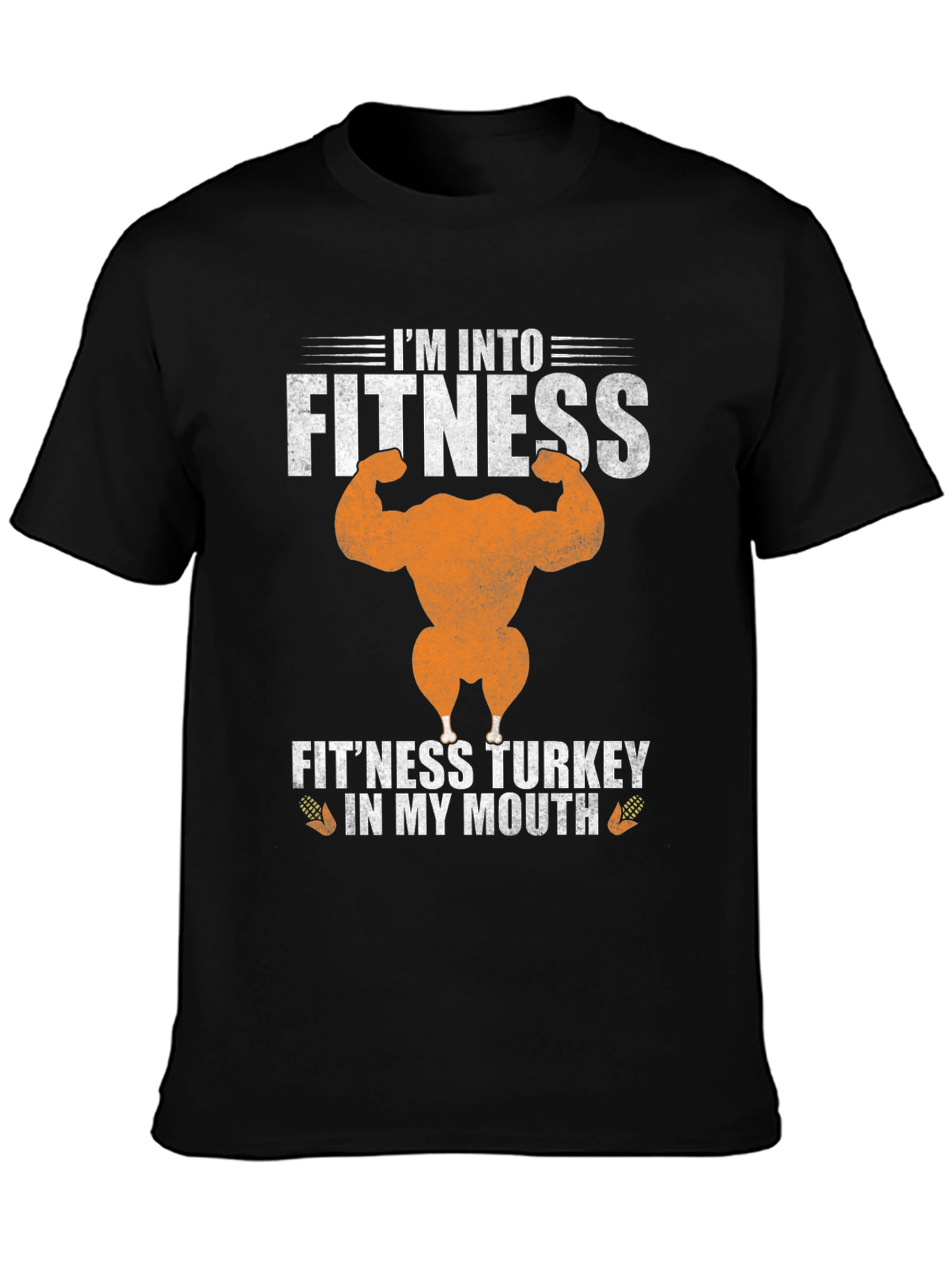 Fitness Turkey Graphic Tee Funny Gym Thanksgiving Shirt