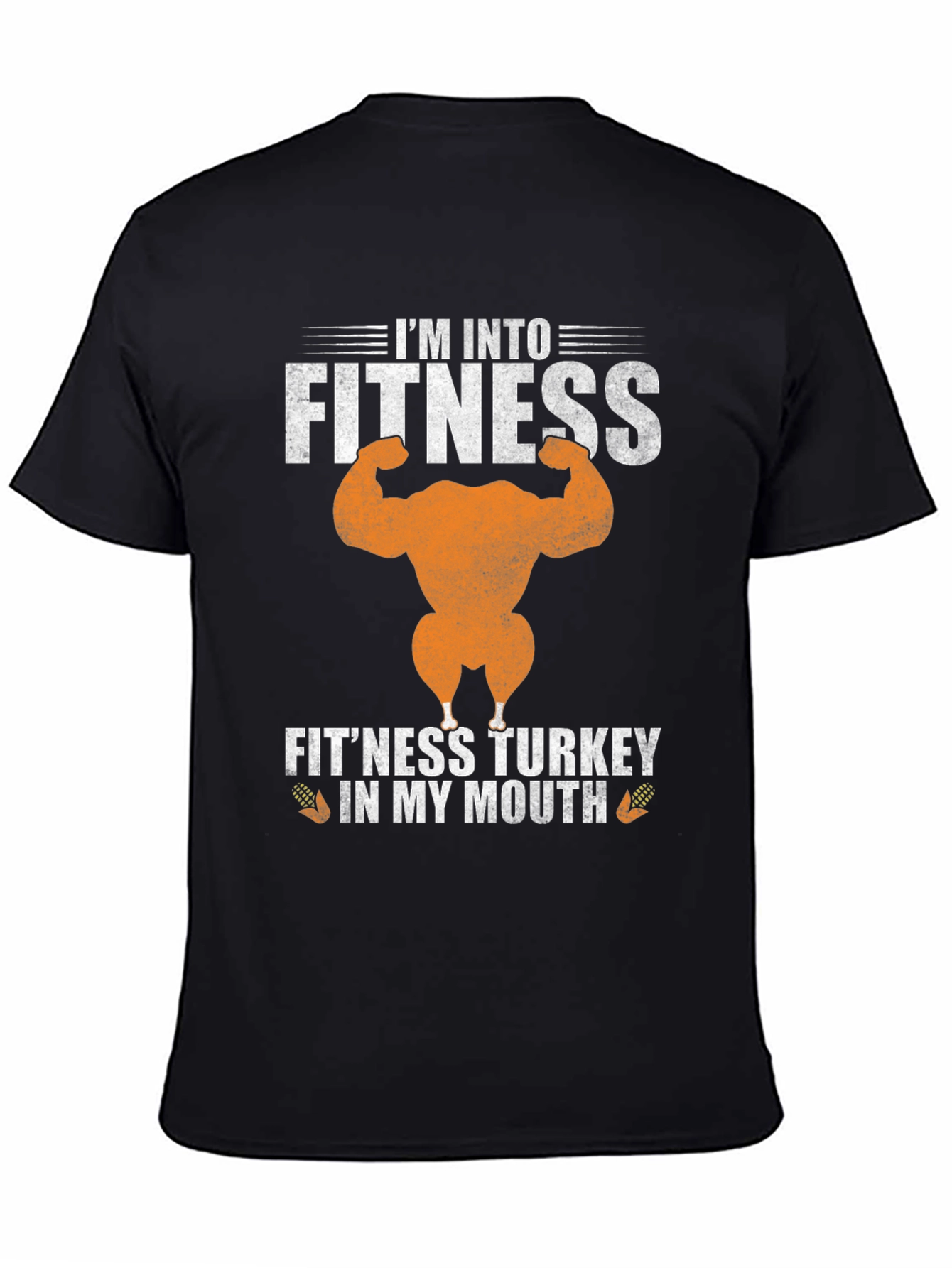 Fitness Turkey Graphic Tee Funny Gym Thanksgiving Shirt