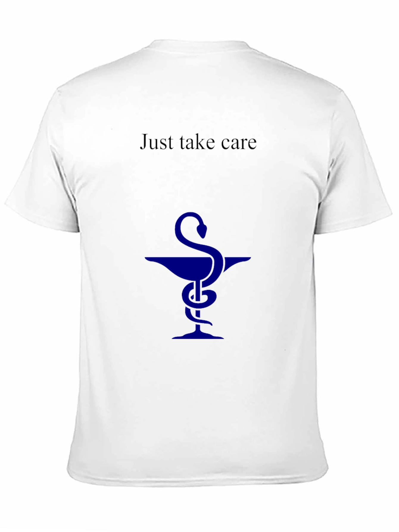 Just Take Care Black T-Shirt - Health Symbol