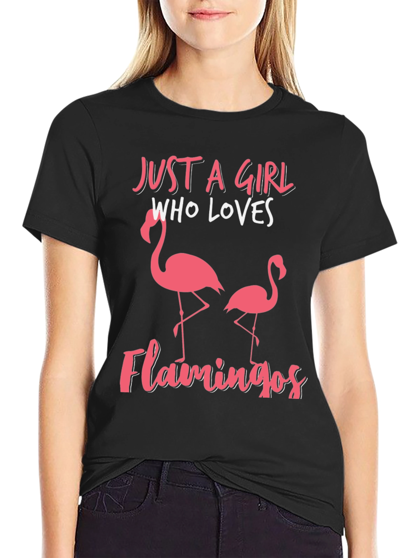 Just a Girl Who Loves Flamingos T-Shirt
