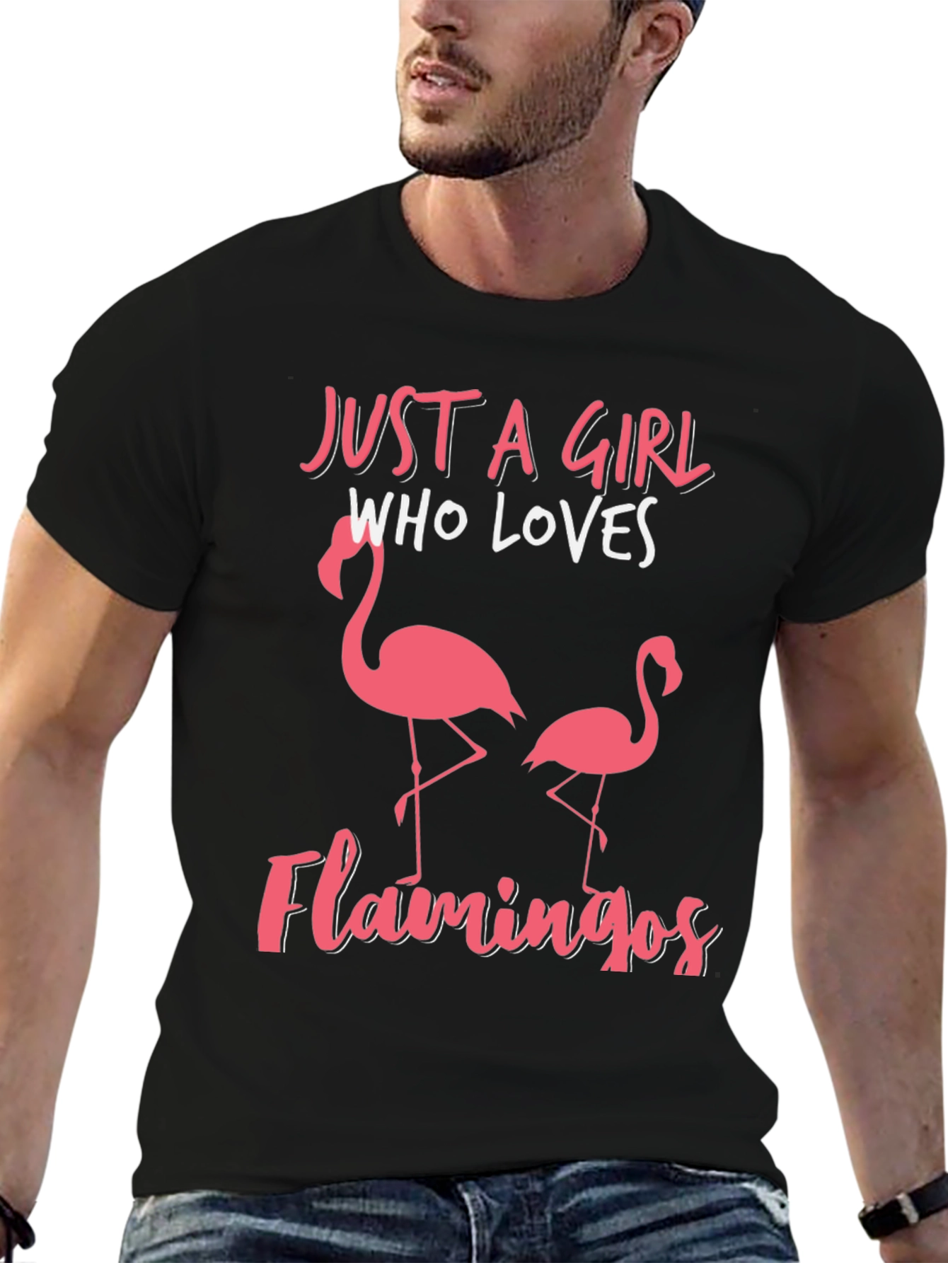 Just a Girl Who Loves Flamingos T-Shirt