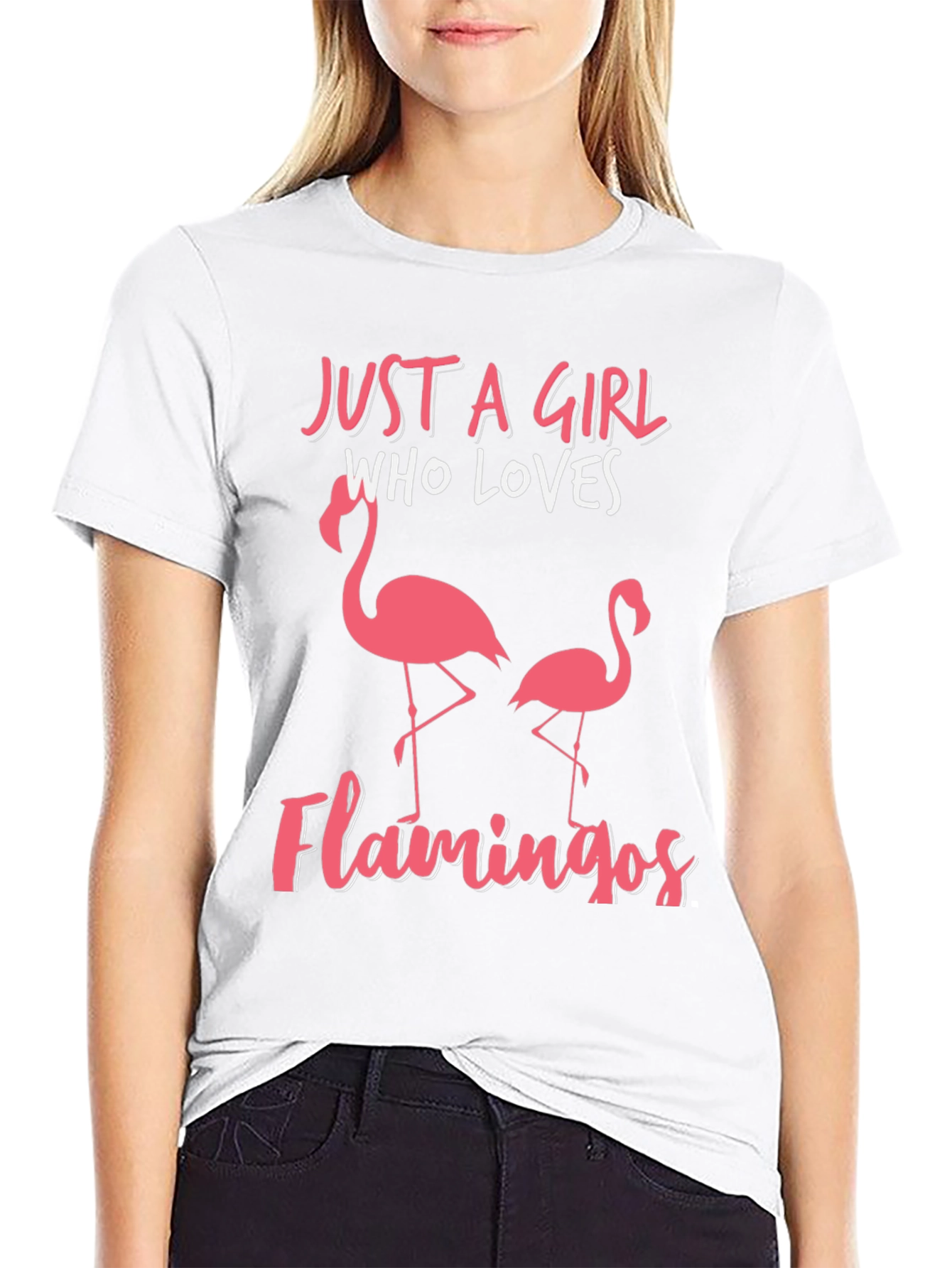 Just a Girl Who Loves Flamingos T-Shirt