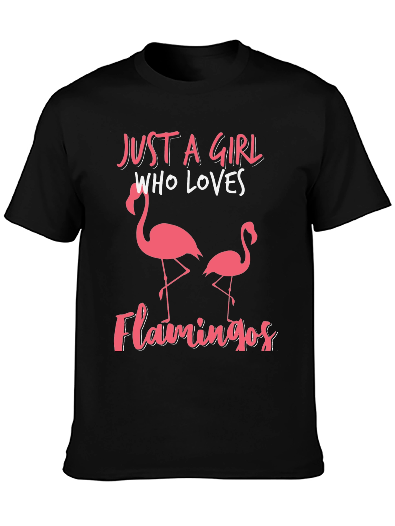 Just a Girl Who Loves Flamingos T-Shirt