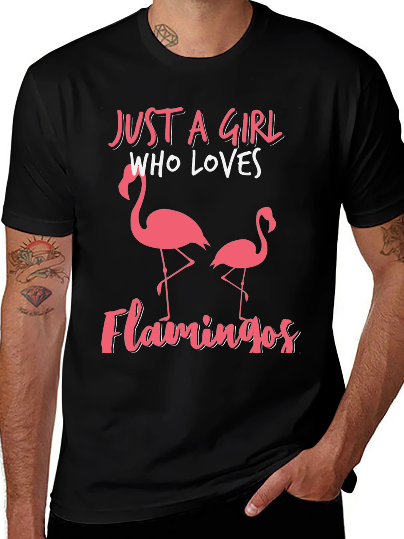 Just a Girl Who Loves Flamingos T-Shirt