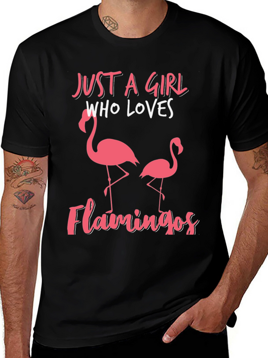 Just a Girl Who Loves Flamingos T-Shirt