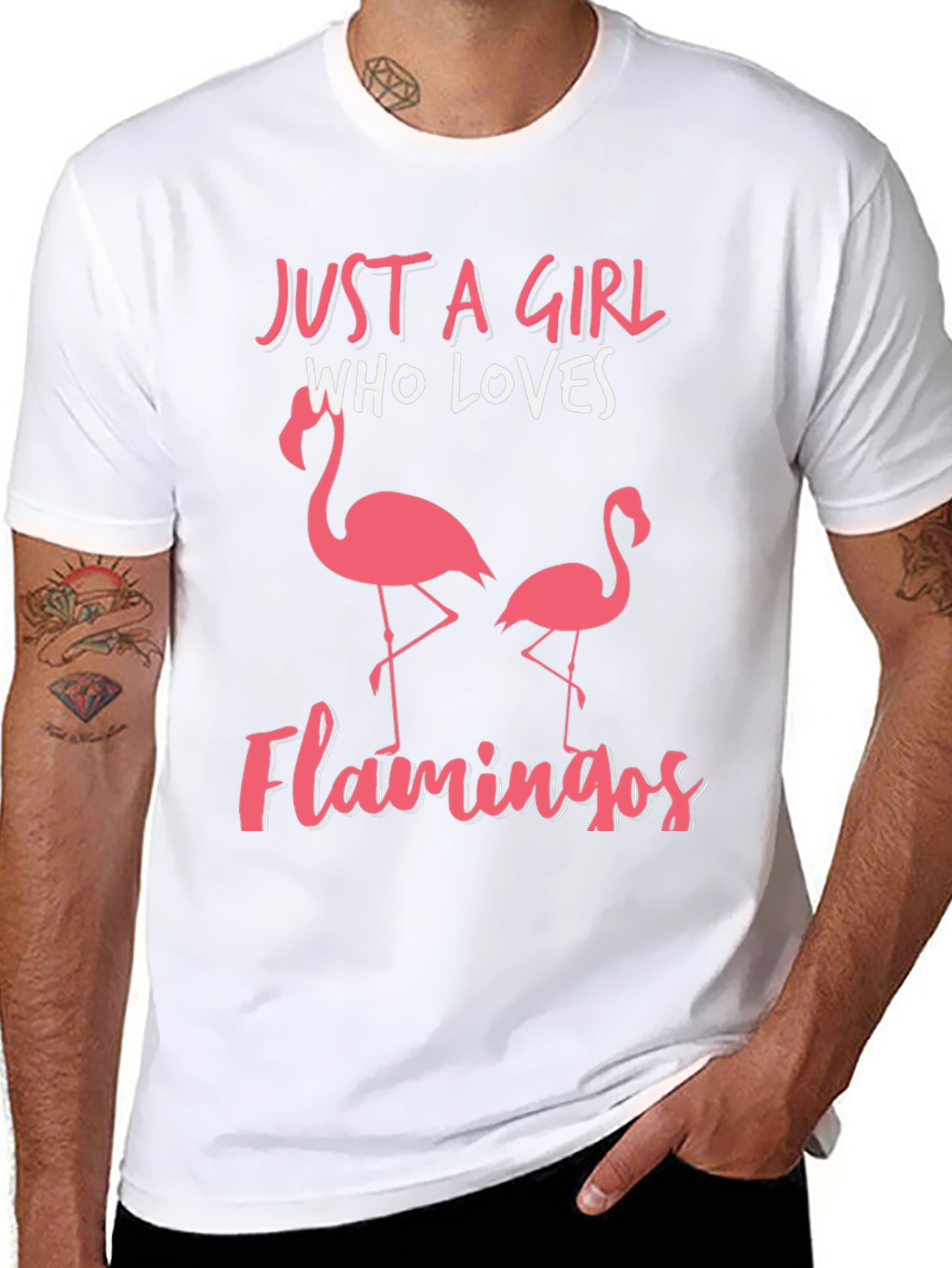 Just a Girl Who Loves Flamingos T-Shirt
