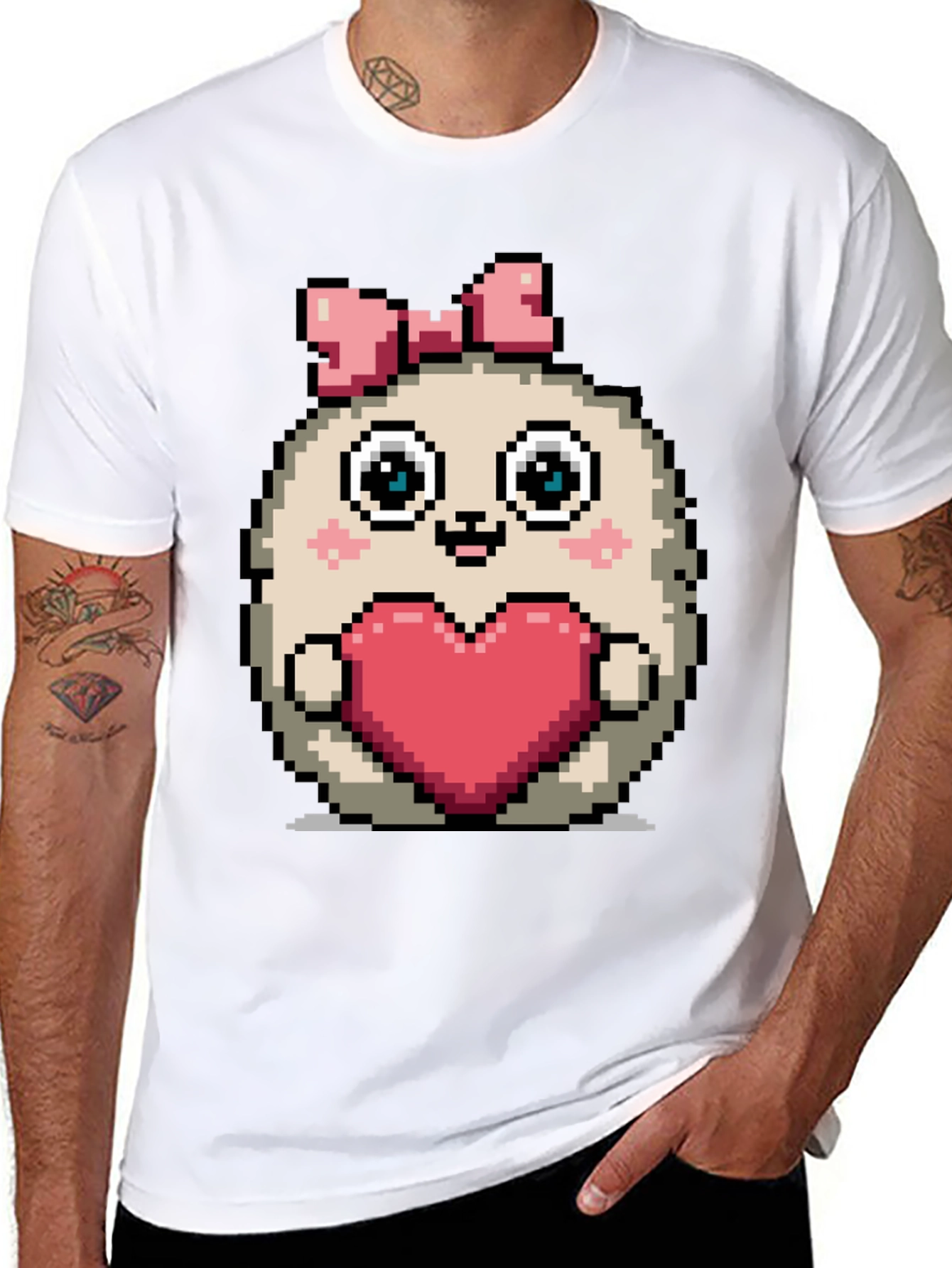 Pixel Heart Kawaii T-Shirt