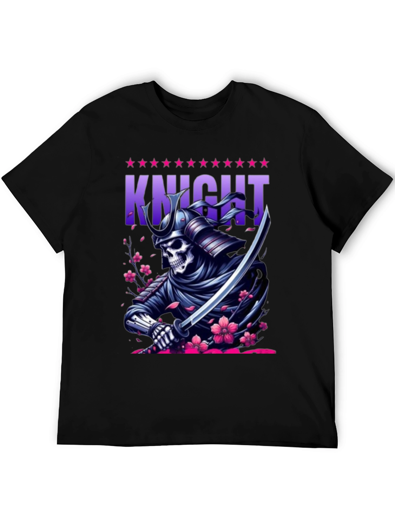 Samurai Knight T-Shirt - Skull Warrior Graphic Tee