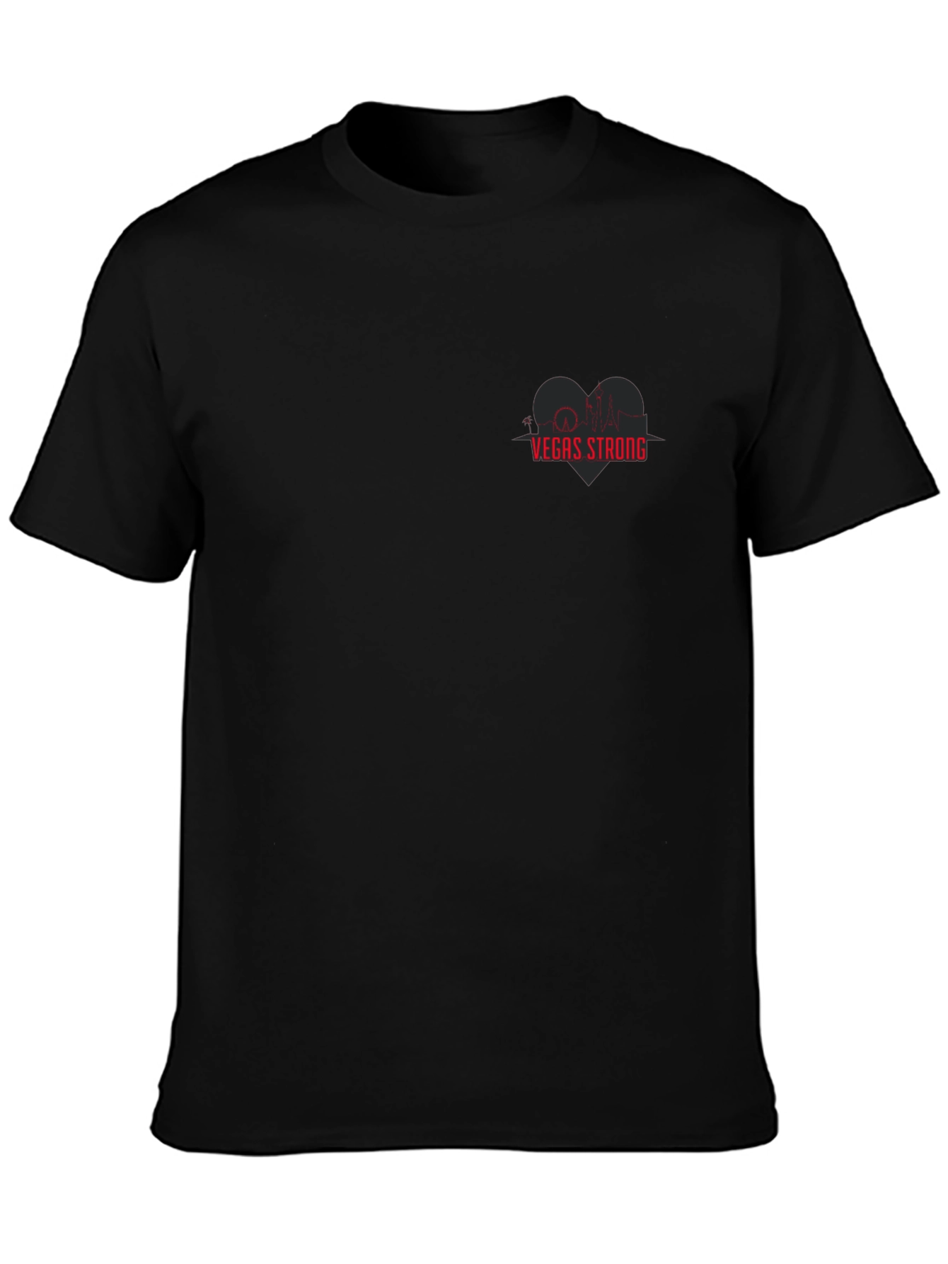 Vegas Strong Graphic T-Shirt - Heartbeat Skyline