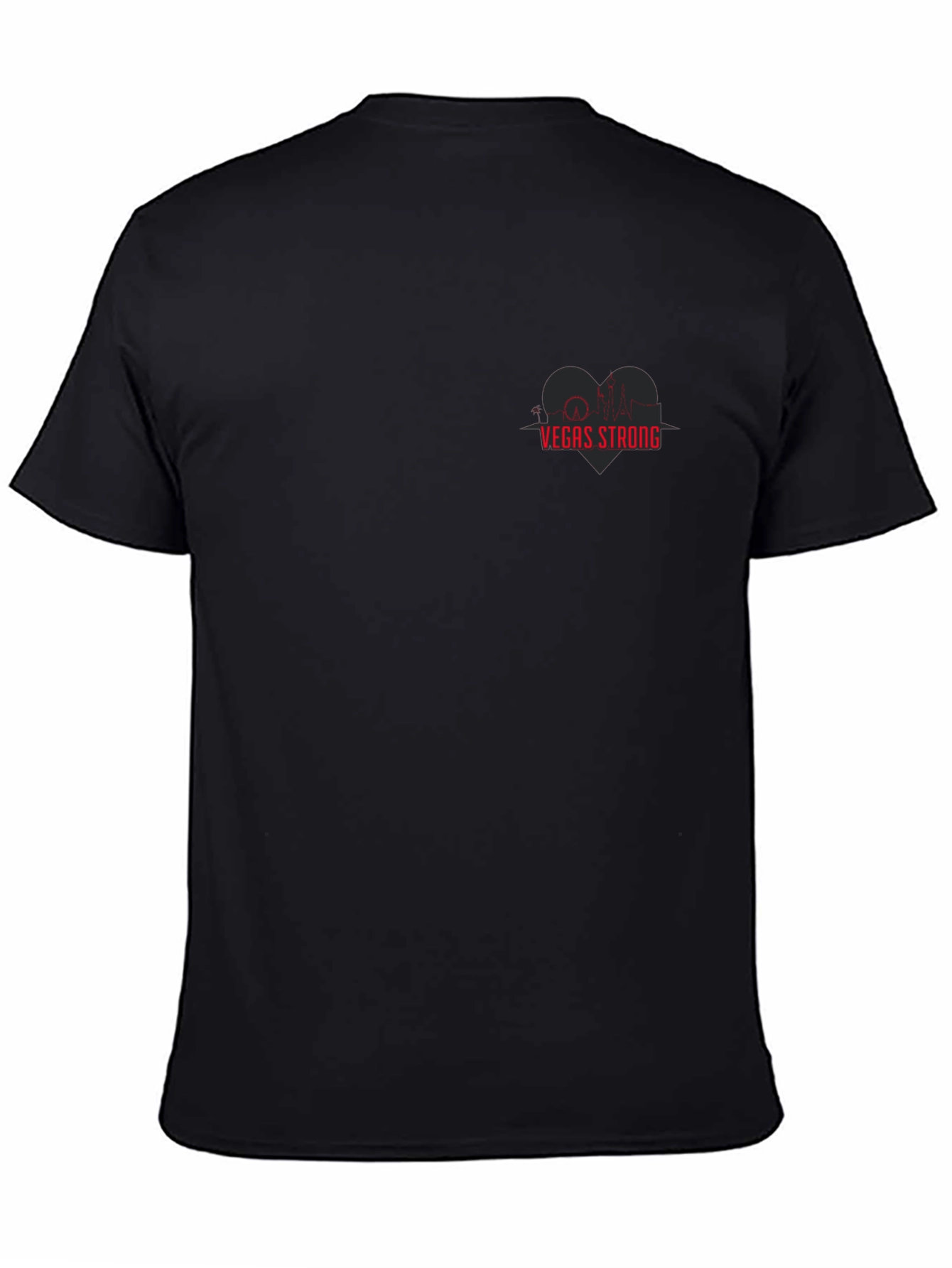 Vegas Strong Graphic T-Shirt - Heartbeat Skyline