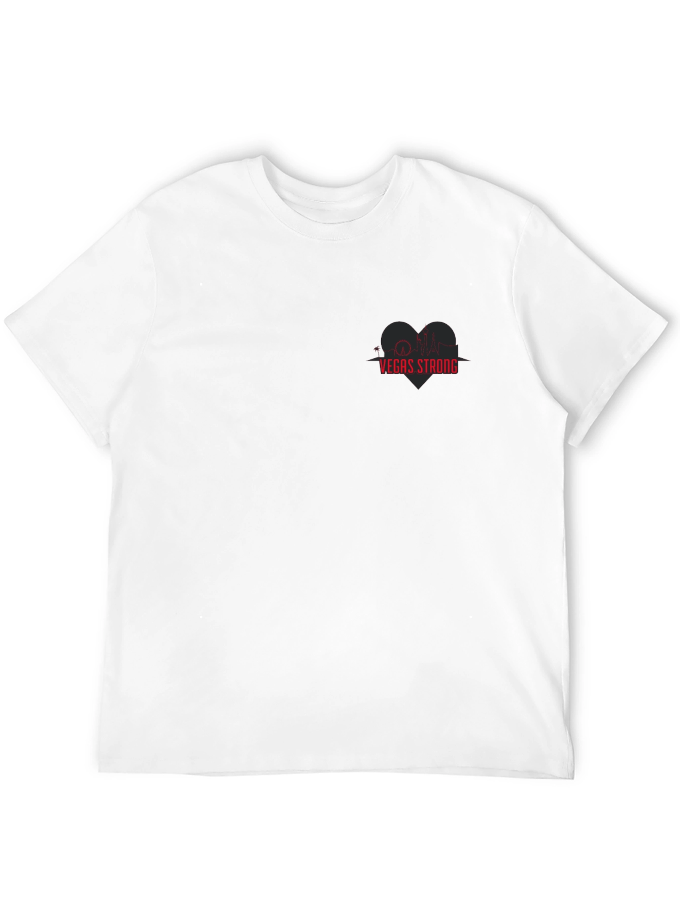 Vegas Strong Graphic T-Shirt - Heartbeat Skyline