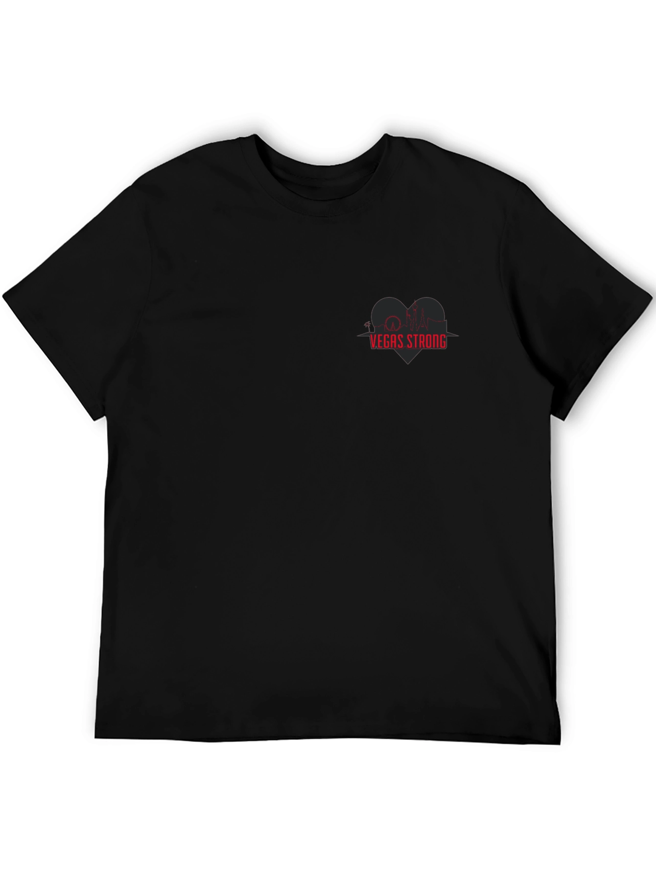 Vegas Strong Graphic T-Shirt - Heartbeat Skyline