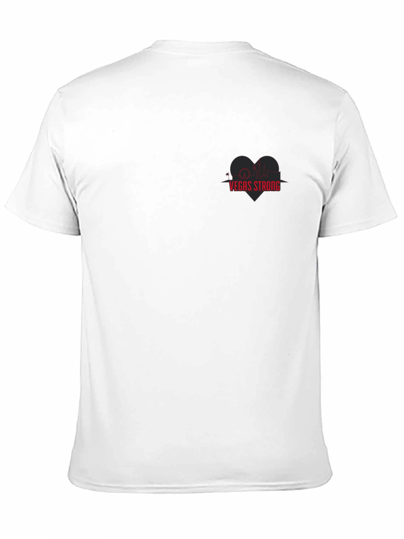 Vegas Strong Graphic T-Shirt - Heartbeat Skyline