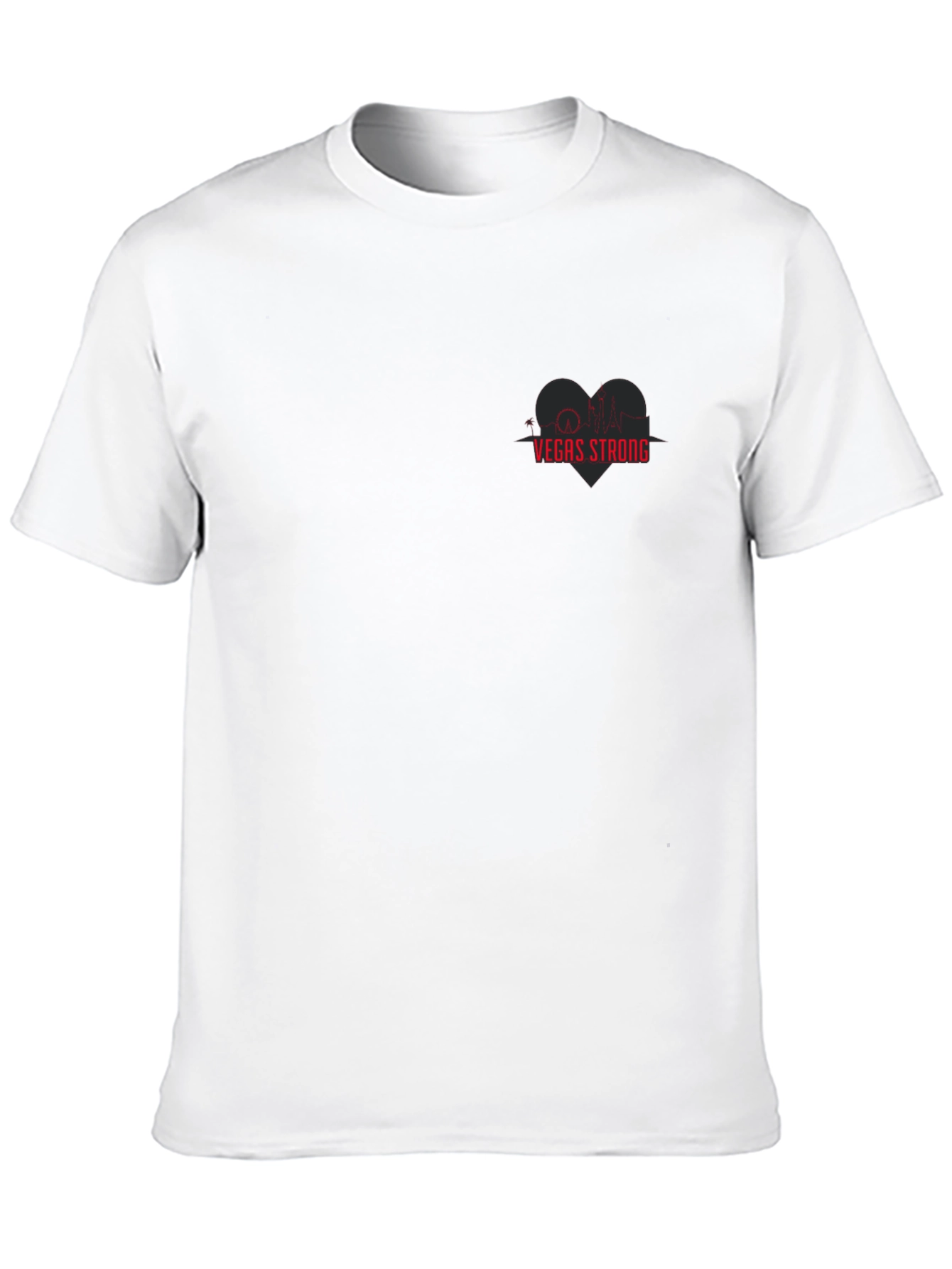 Vegas Strong Graphic T-Shirt - Heartbeat Skyline