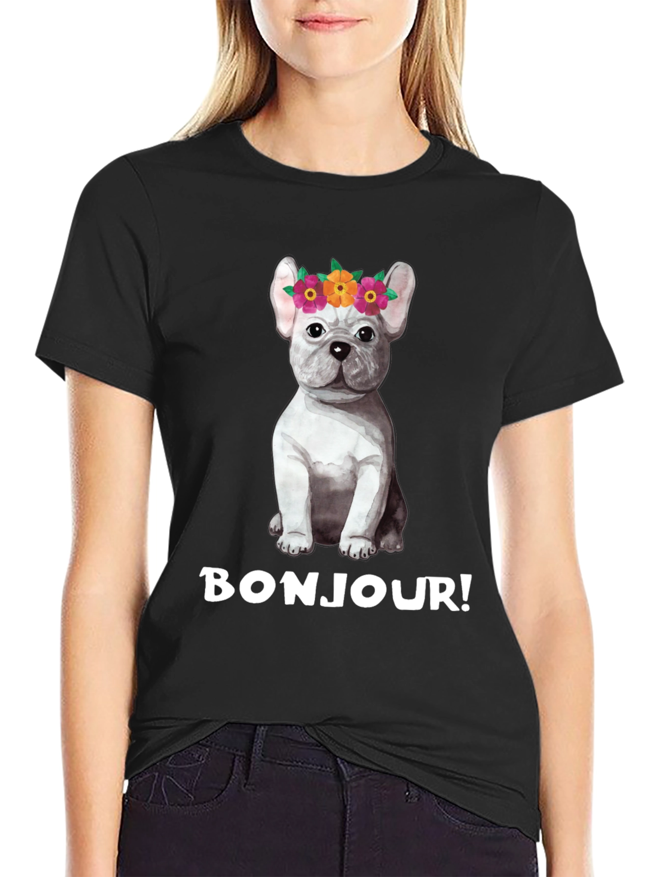 French Bulldog Bonjour T-Shirt
