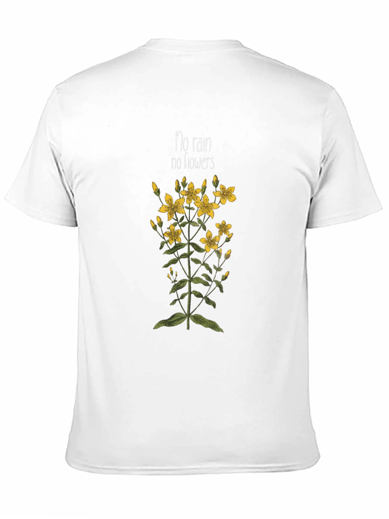 No Rain No Flowers Graphic T-Shirt - Black