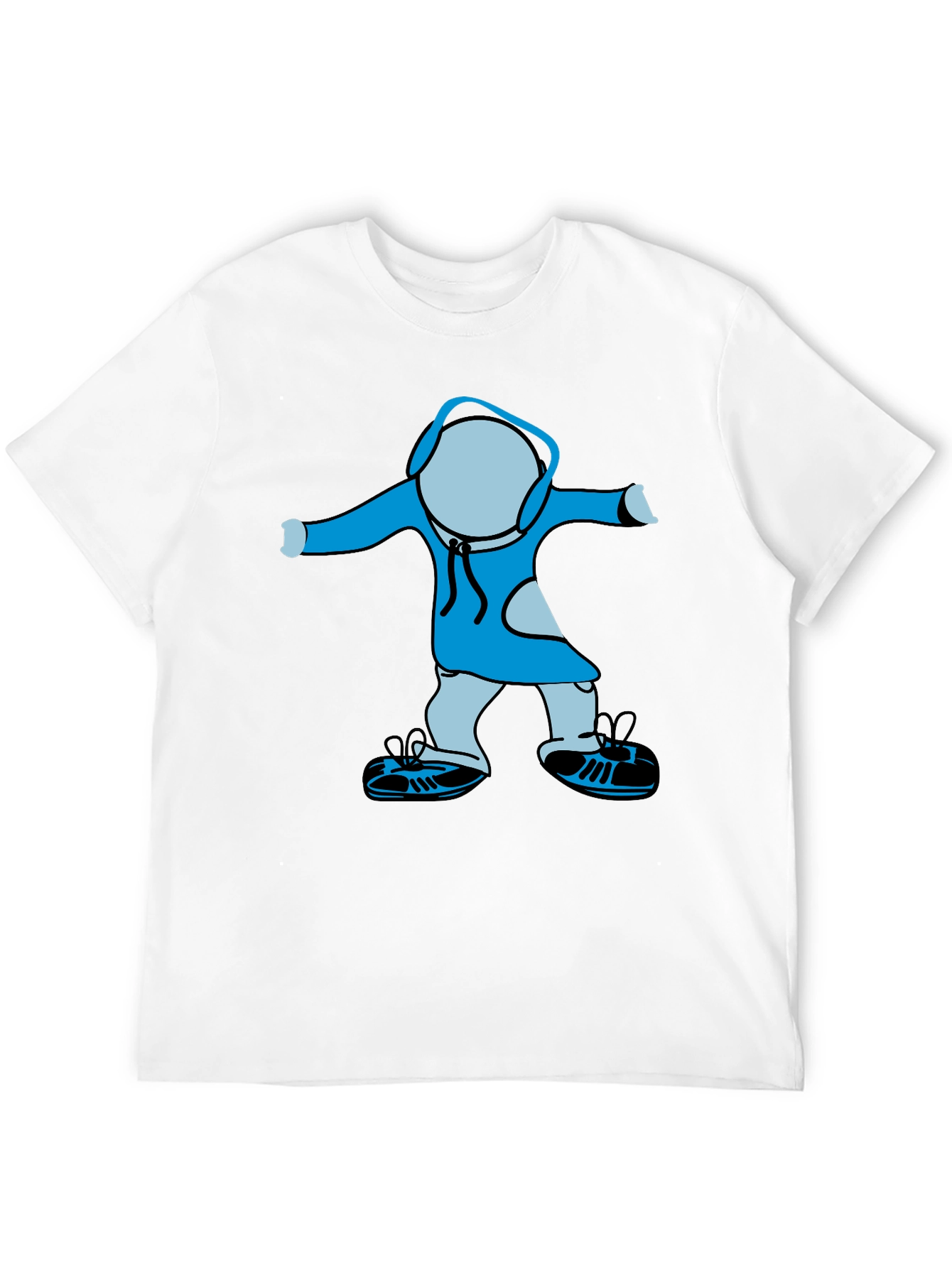 Cartoon Graphic Black T-Shirt