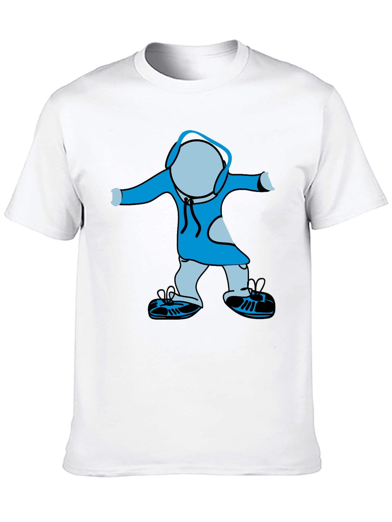 Cartoon Graphic Black T-Shirt